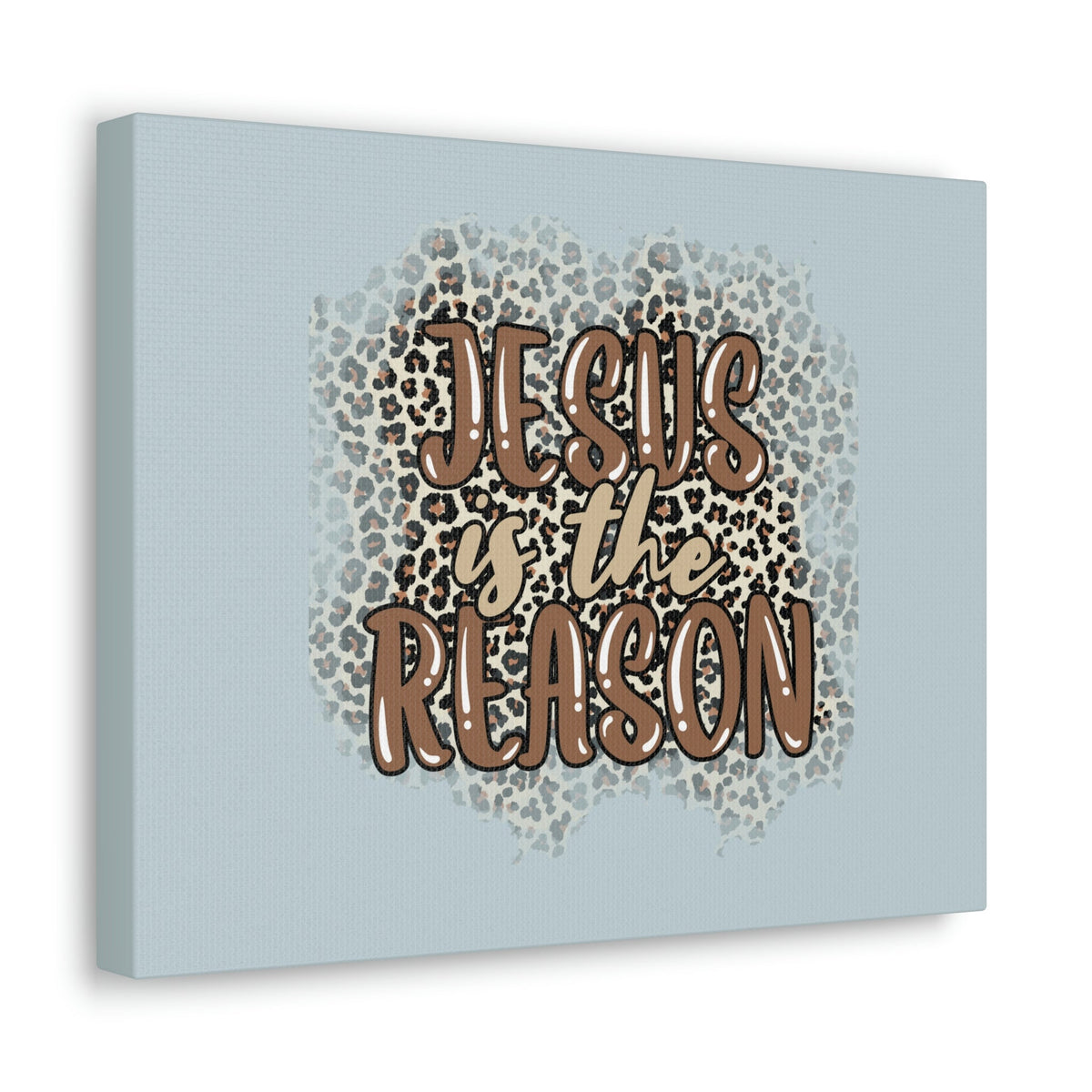 Scripture Walls Jesus Is The Reason Sky Blue Luke 2:11 Bible Verse Canvas Christian Wall Art Ready to Hang Unframed-Express Your Love Gifts