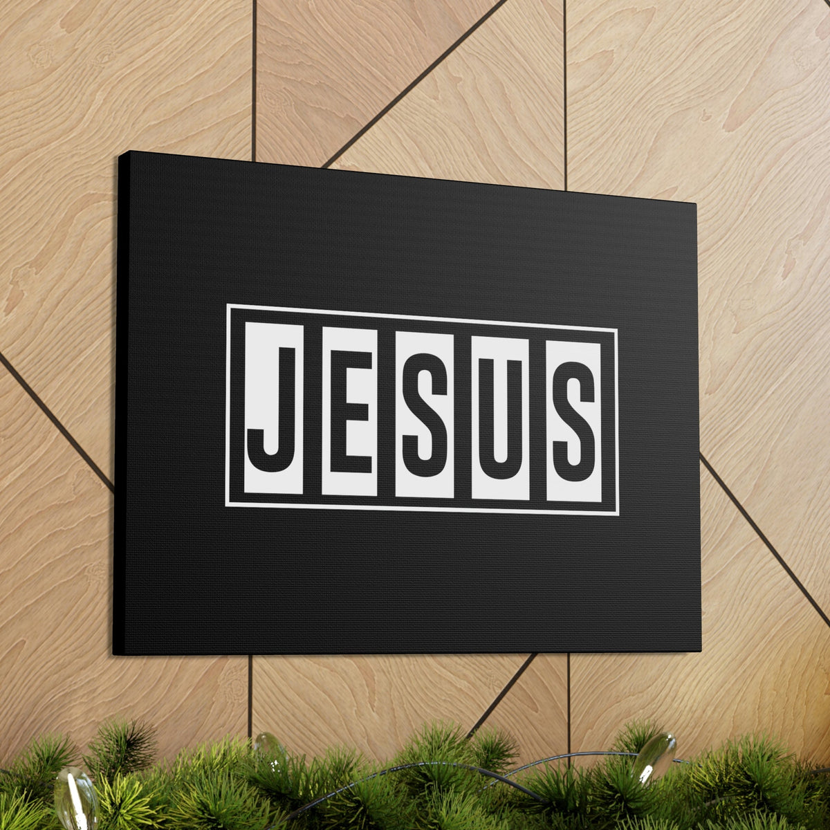 Scripture Walls Jesus John 1:14 White Bars Christian Wall Art Bible Verse Print Ready to Hang Unframed-Express Your Love Gifts