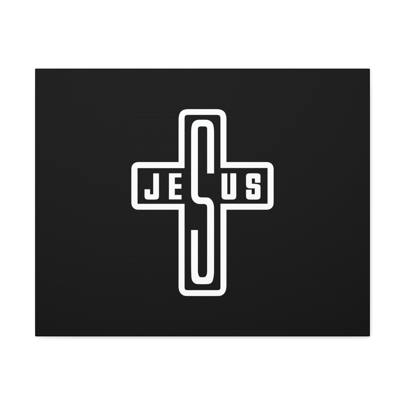 Scripture Walls Jesus John 1:14 White Cross Christian Wall Art Bible Verse Print Ready to Hang Unframed-Express Your Love Gifts