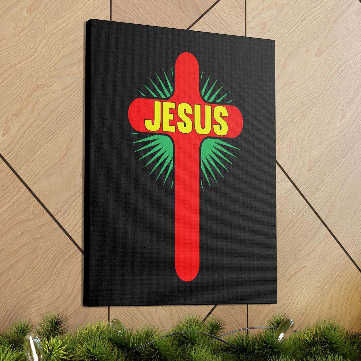 Scripture Walls Jesus John 14:6 Red Cross Christian Wall Art Bible Verse Print Ready to Hang Unframed-Express Your Love Gifts