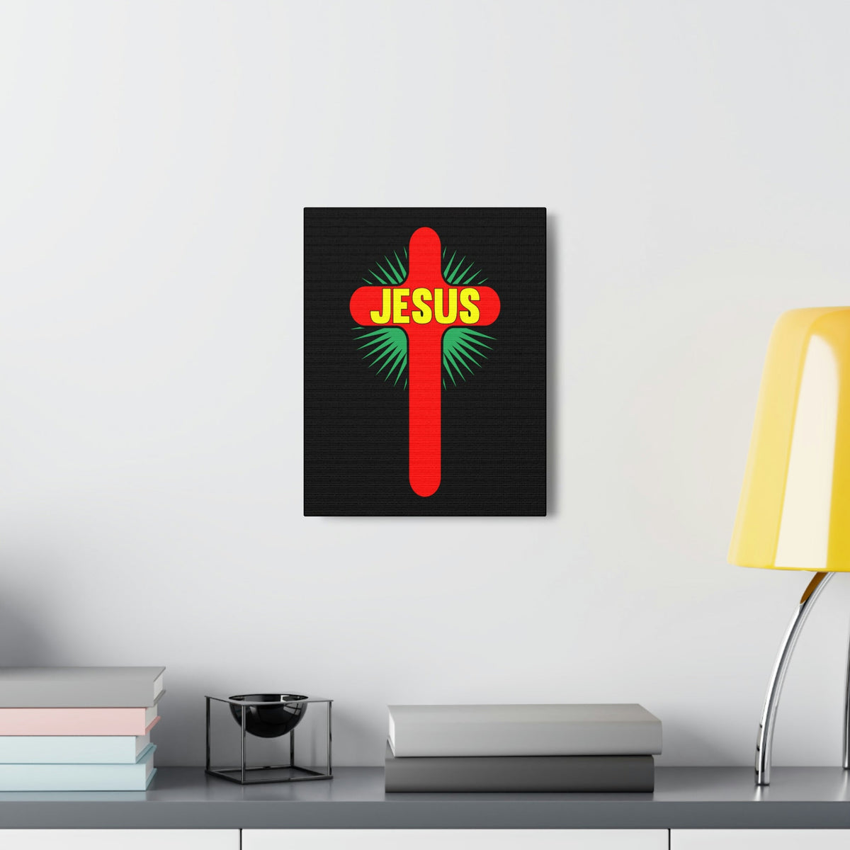 Scripture Walls Jesus John 14:6 Red Cross Christian Wall Art Bible Verse Print Ready to Hang Unframed-Express Your Love Gifts