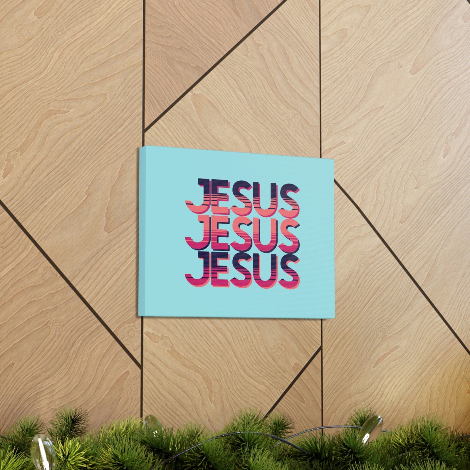 Scripture Walls Jesus John 8:12 Sunset Blue Bible Verse Canvas Christian Wall Art Ready to Hang Unframed-Express Your Love Gifts