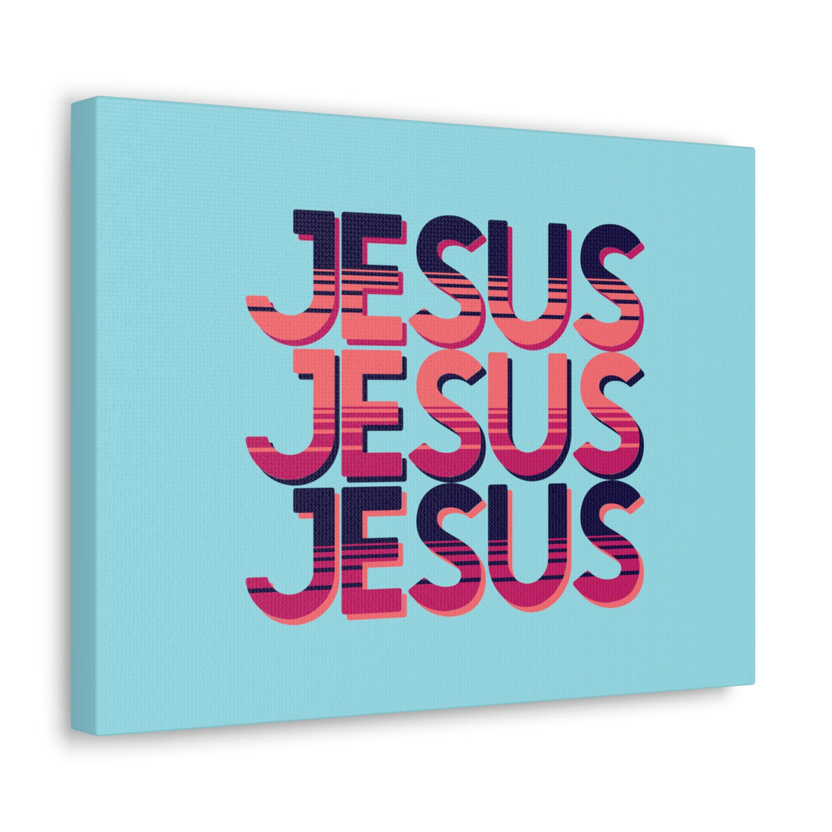 Scripture Walls Jesus John 8:12 Sunset Blue Bible Verse Canvas Christian Wall Art Ready to Hang Unframed-Express Your Love Gifts