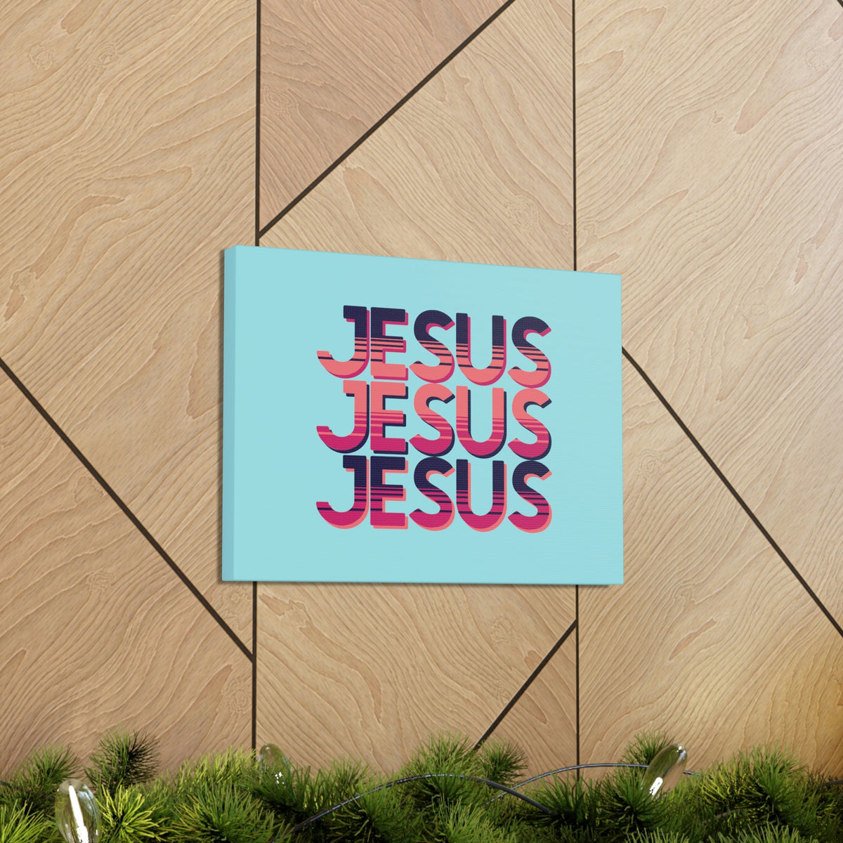Scripture Walls Jesus John 8:12 Sunset Blue Bible Verse Canvas Christian Wall Art Ready to Hang Unframed-Express Your Love Gifts