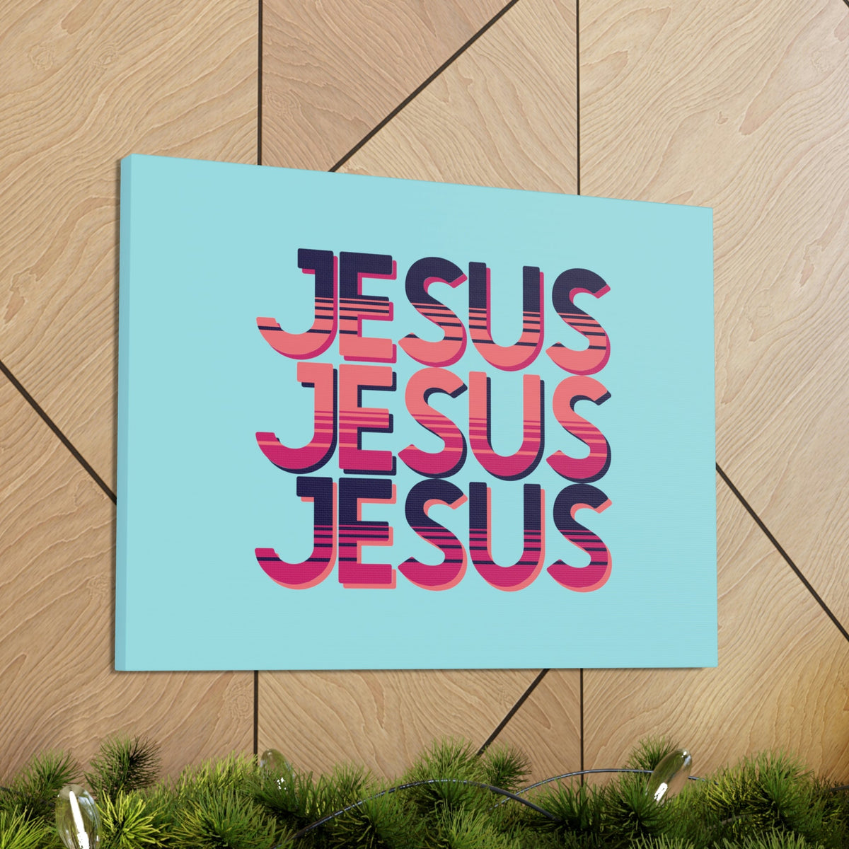 Scripture Walls Jesus John 8:12 Sunset Blue Bible Verse Canvas Christian Wall Art Ready to Hang Unframed-Express Your Love Gifts