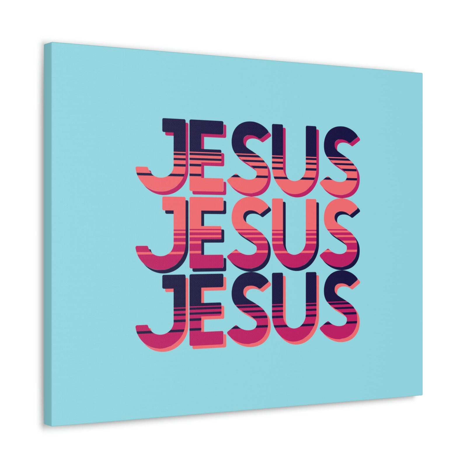 Scripture Walls Jesus John 8:12 Sunset Blue Bible Verse Canvas Christian Wall Art Ready to Hang Unframed-Express Your Love Gifts