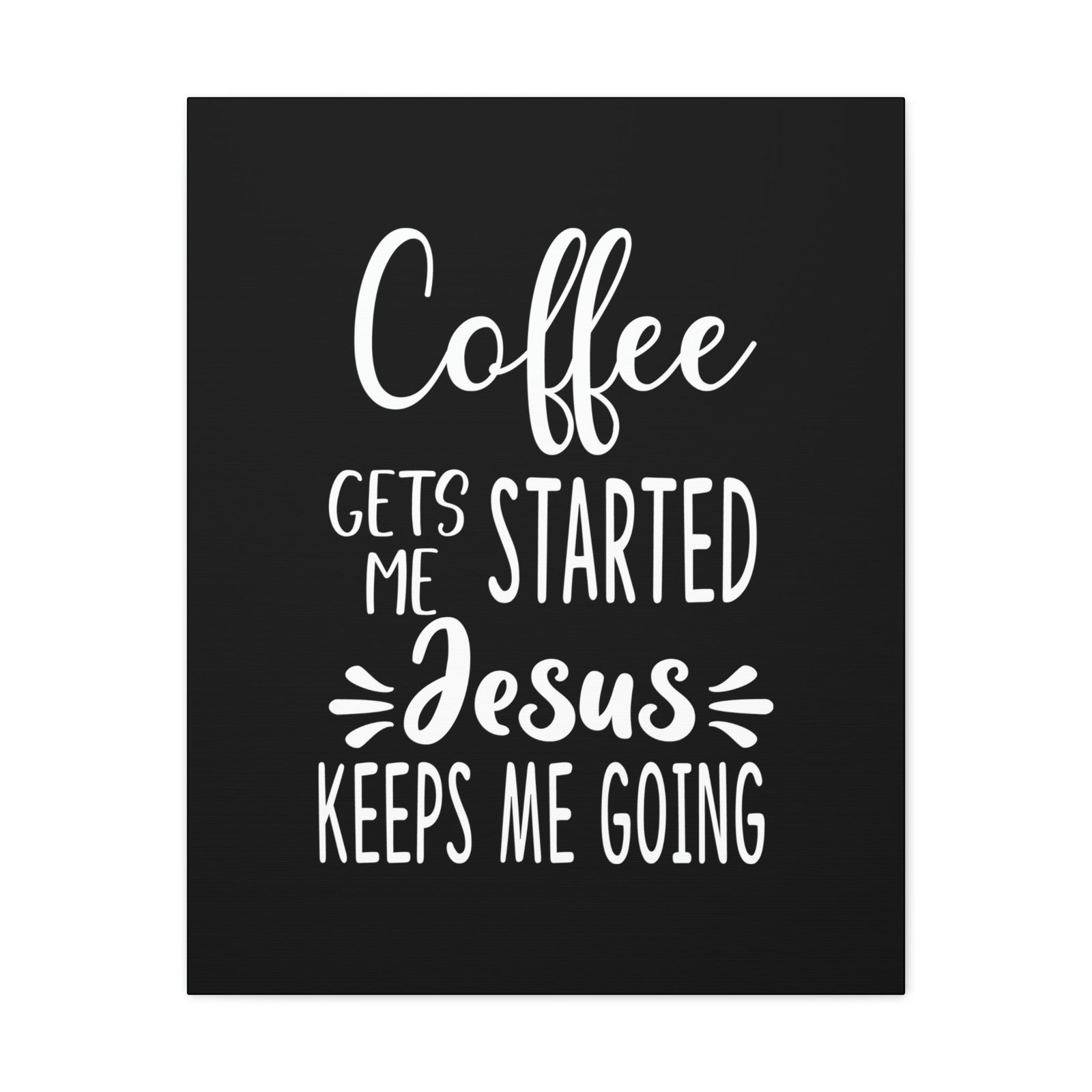 Scripture Walls Jesus Keeps Me Going Philippians 4:19 White Christian Wall Art Bible Verse Print Ready to Hang Unframed-Express Your Love Gifts