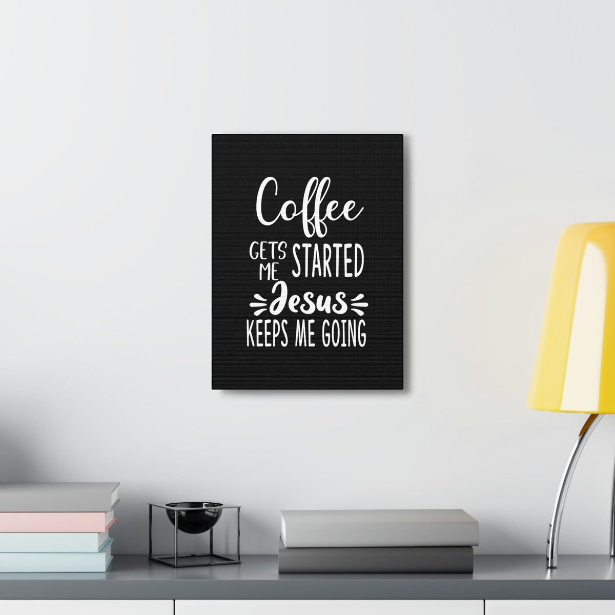 Scripture Walls Jesus Keeps Me Going Philippians 4:19 White Christian Wall Art Bible Verse Print Ready to Hang Unframed-Express Your Love Gifts