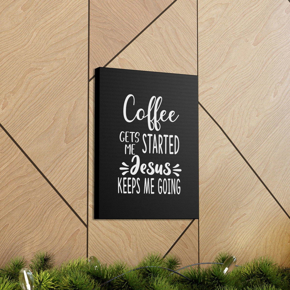 Scripture Walls Jesus Keeps Me Going Philippians 4:19 White Christian Wall Art Bible Verse Print Ready to Hang Unframed-Express Your Love Gifts