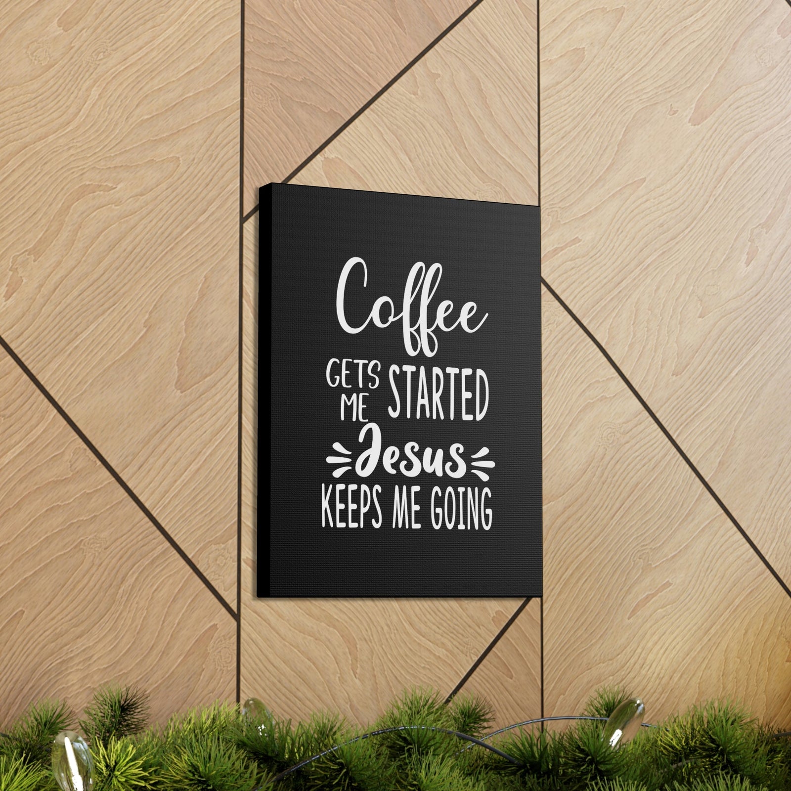 Scripture Walls Jesus Keeps Me Going Philippians 4:19 White Christian Wall Art Bible Verse Print Ready to Hang Unframed-Express Your Love Gifts