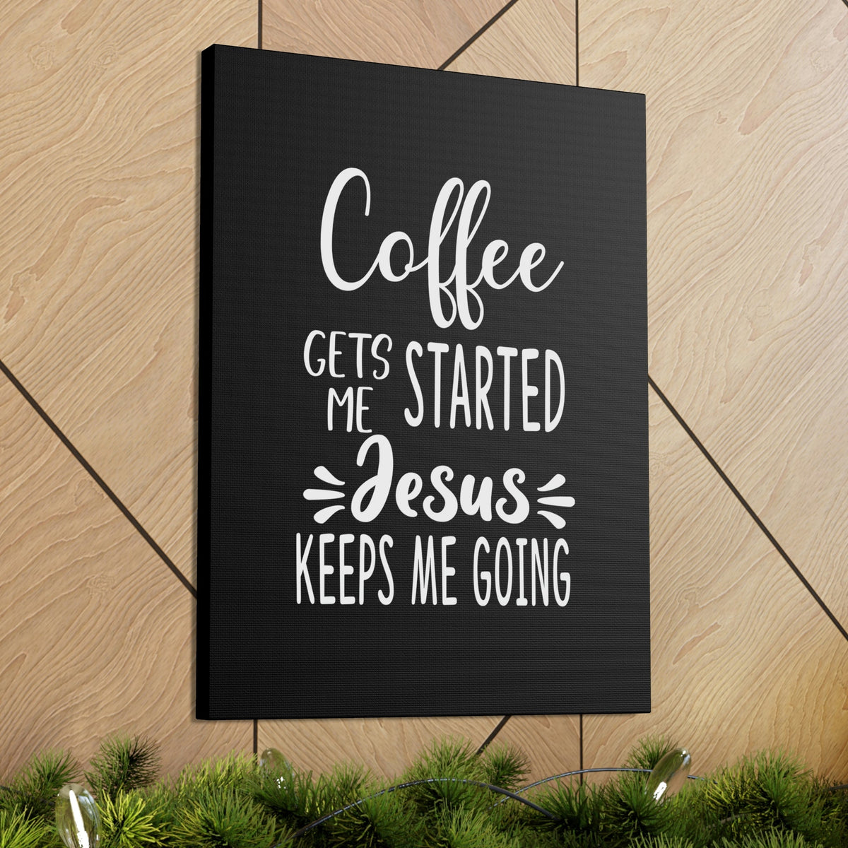 Scripture Walls Jesus Keeps Me Going Philippians 4:19 White Christian Wall Art Bible Verse Print Ready to Hang Unframed-Express Your Love Gifts