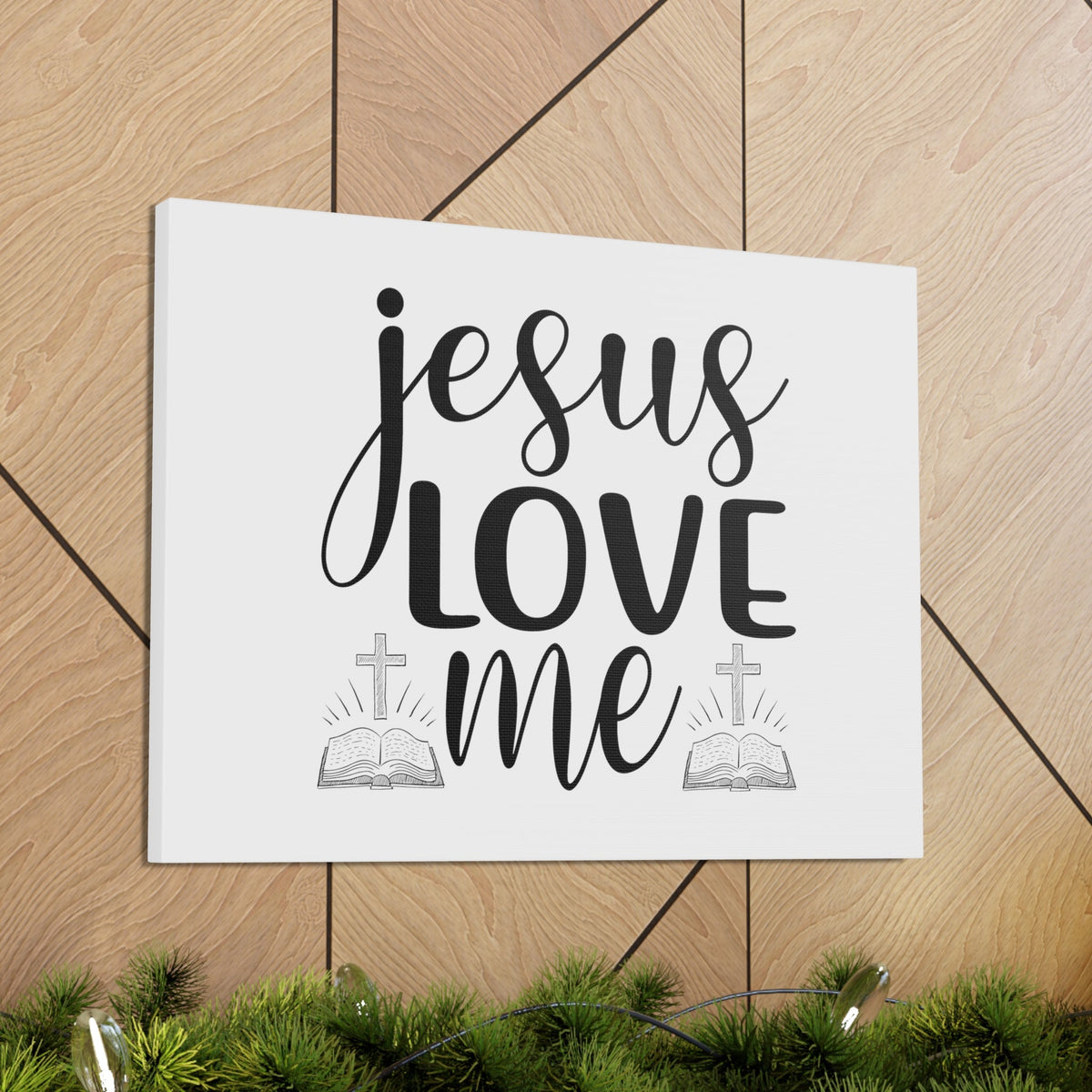 Scripture Walls Jesus Love Me JOHN 15:9 Cross Christian Wall Art Bible Verse Print Ready to Hang Unframed-Express Your Love Gifts
