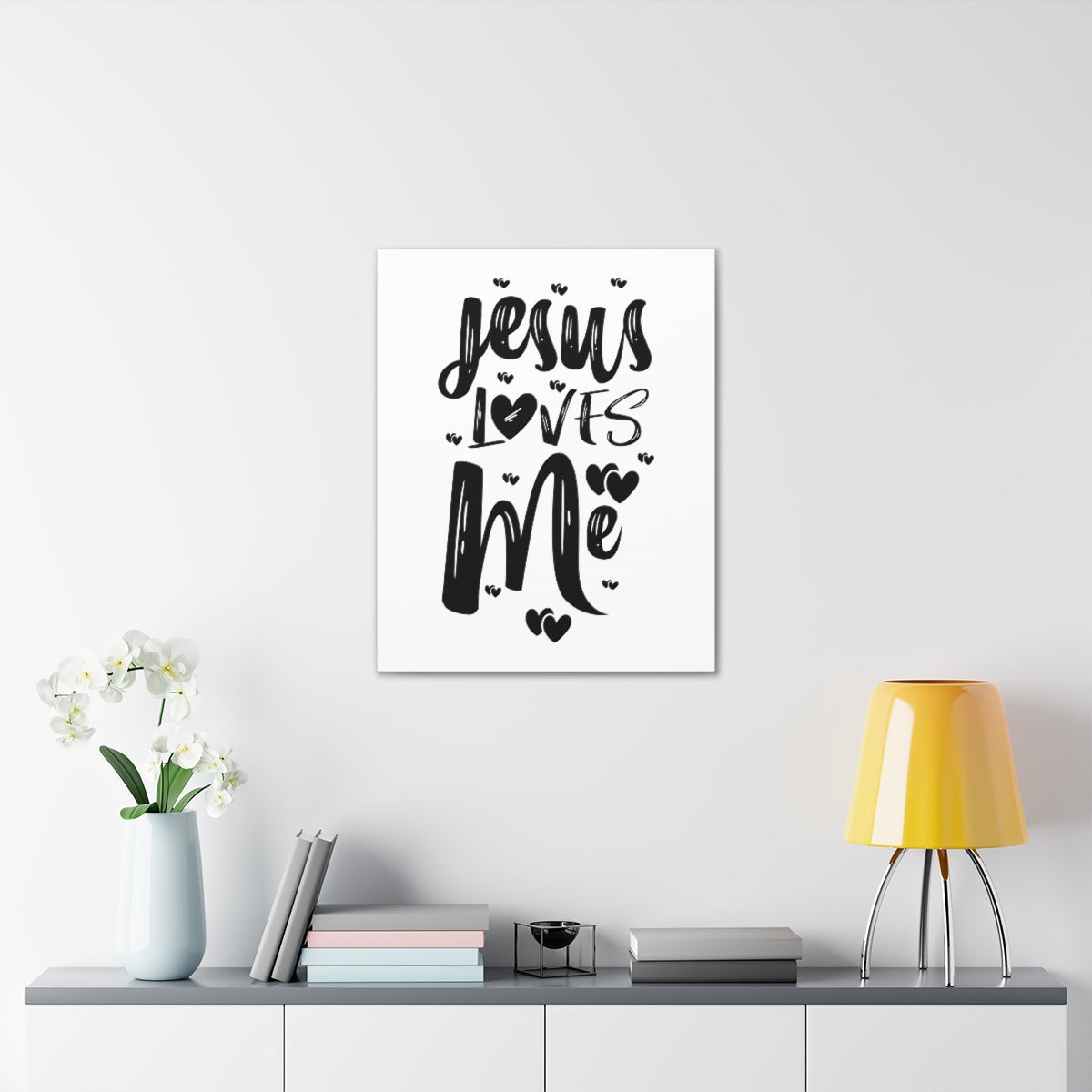 Scripture Walls Jesus Loves Me 1 John 4:9-10 Christian Wall Art Print Ready to Hang Unframed-Express Your Love Gifts