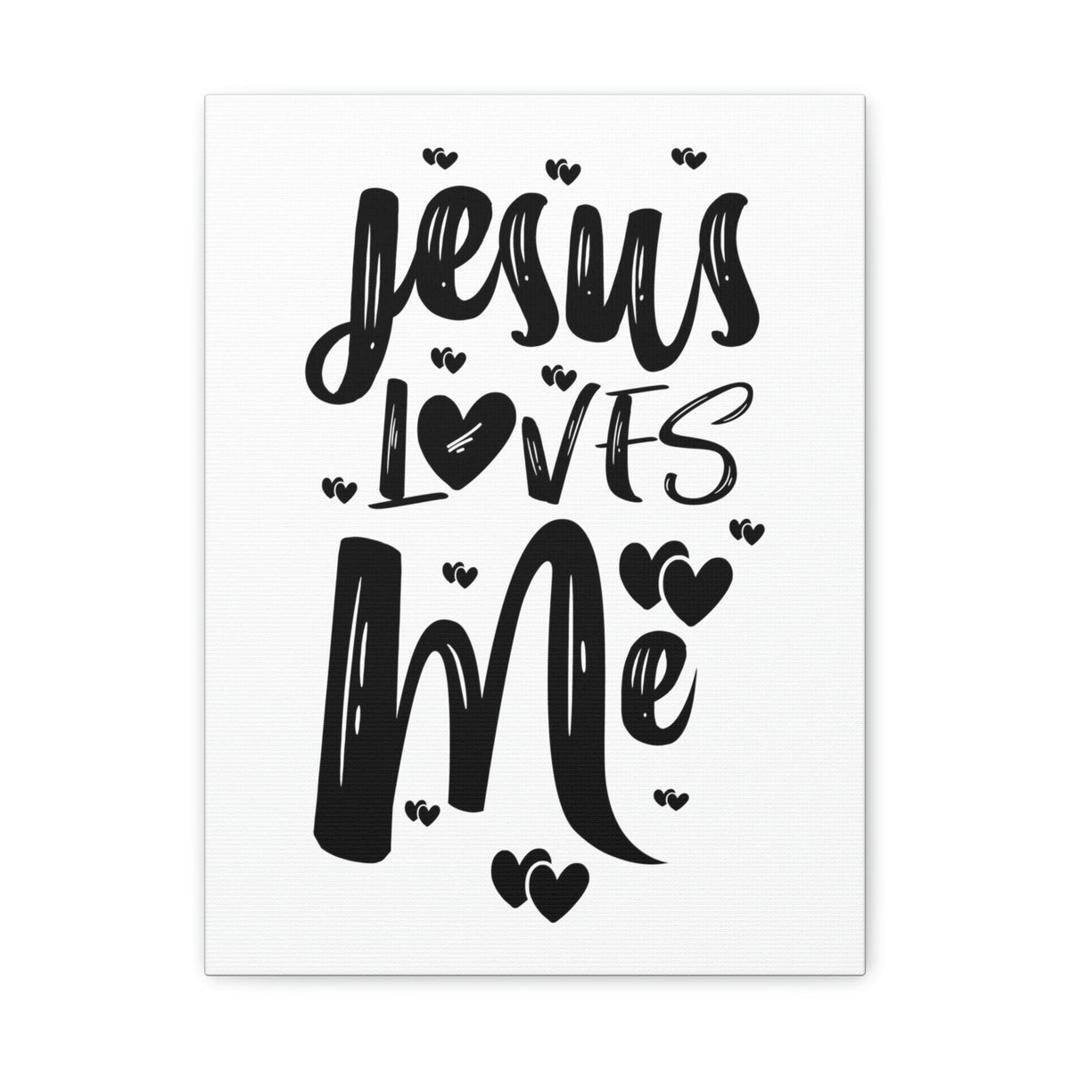 Scripture Walls Jesus Loves Me Ephesians 2:4 Hearts Christian Wall Art Print Ready to Hang Unframed-Express Your Love Gifts