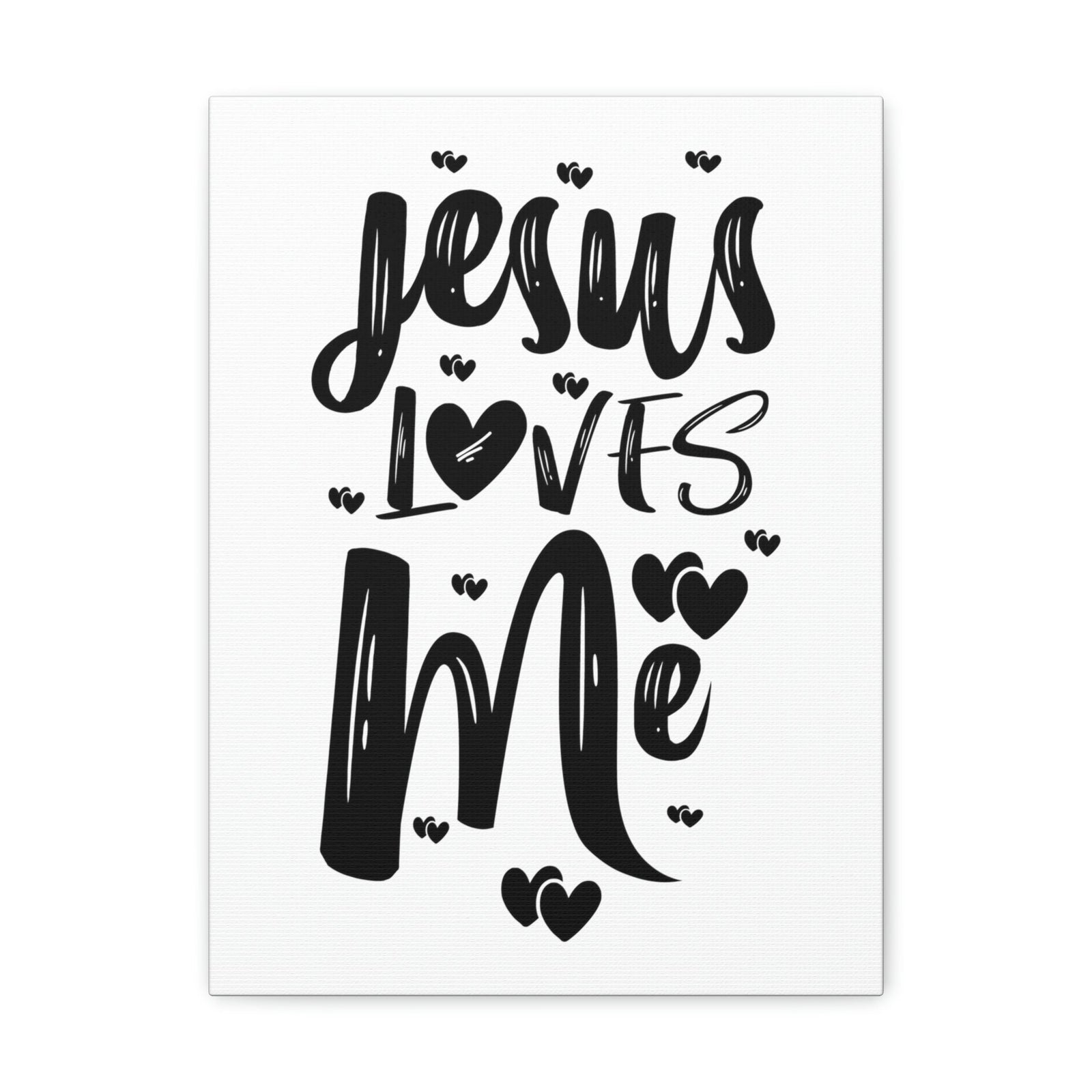 Scripture Walls Jesus Loves Me Ephesians 2:4 Hearts Christian Wall Art Print Ready to Hang Unframed-Express Your Love Gifts