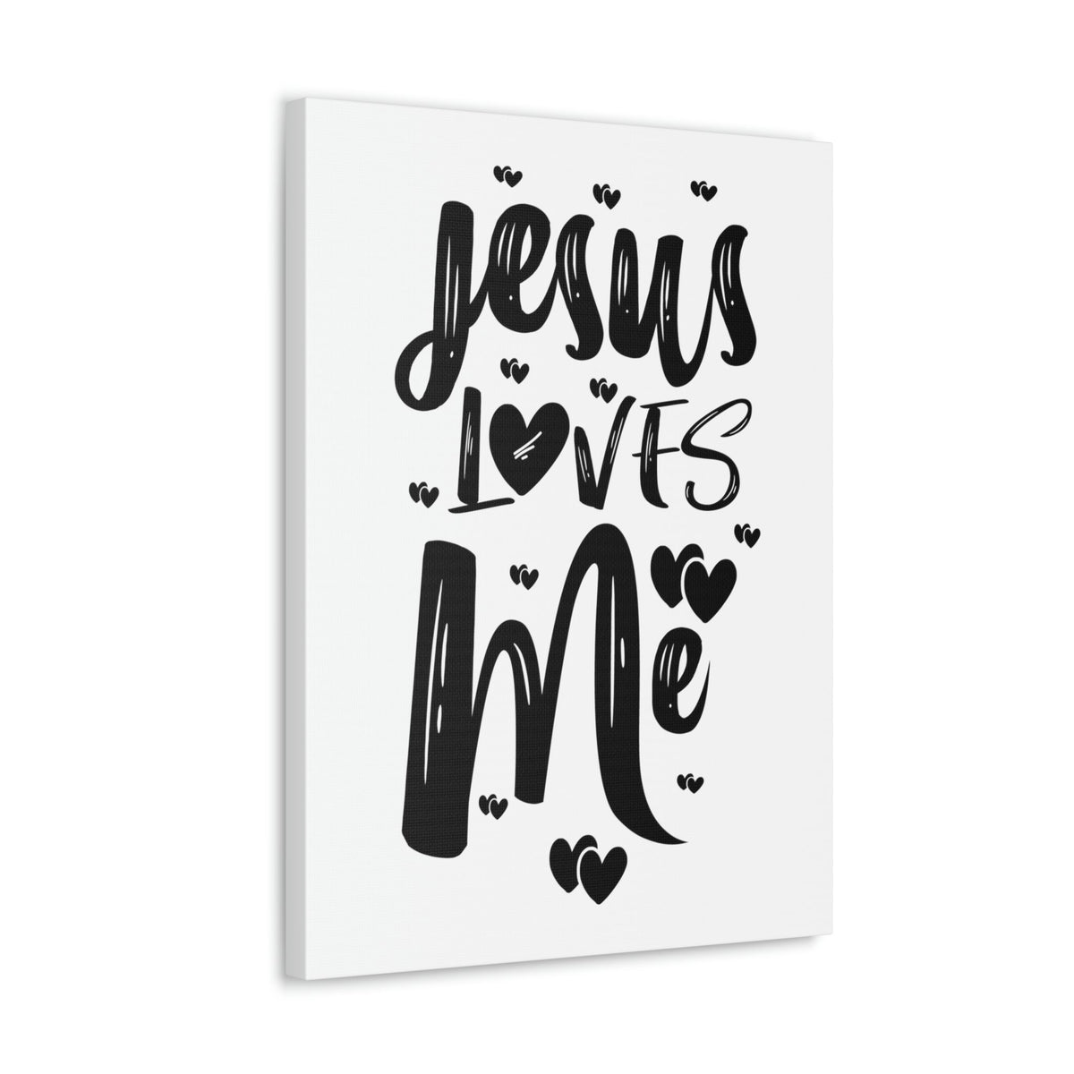 Scripture Walls Jesus Loves Me Ephesians 2:4 Hearts Christian Wall Art Print Ready to Hang Unframed-Express Your Love Gifts