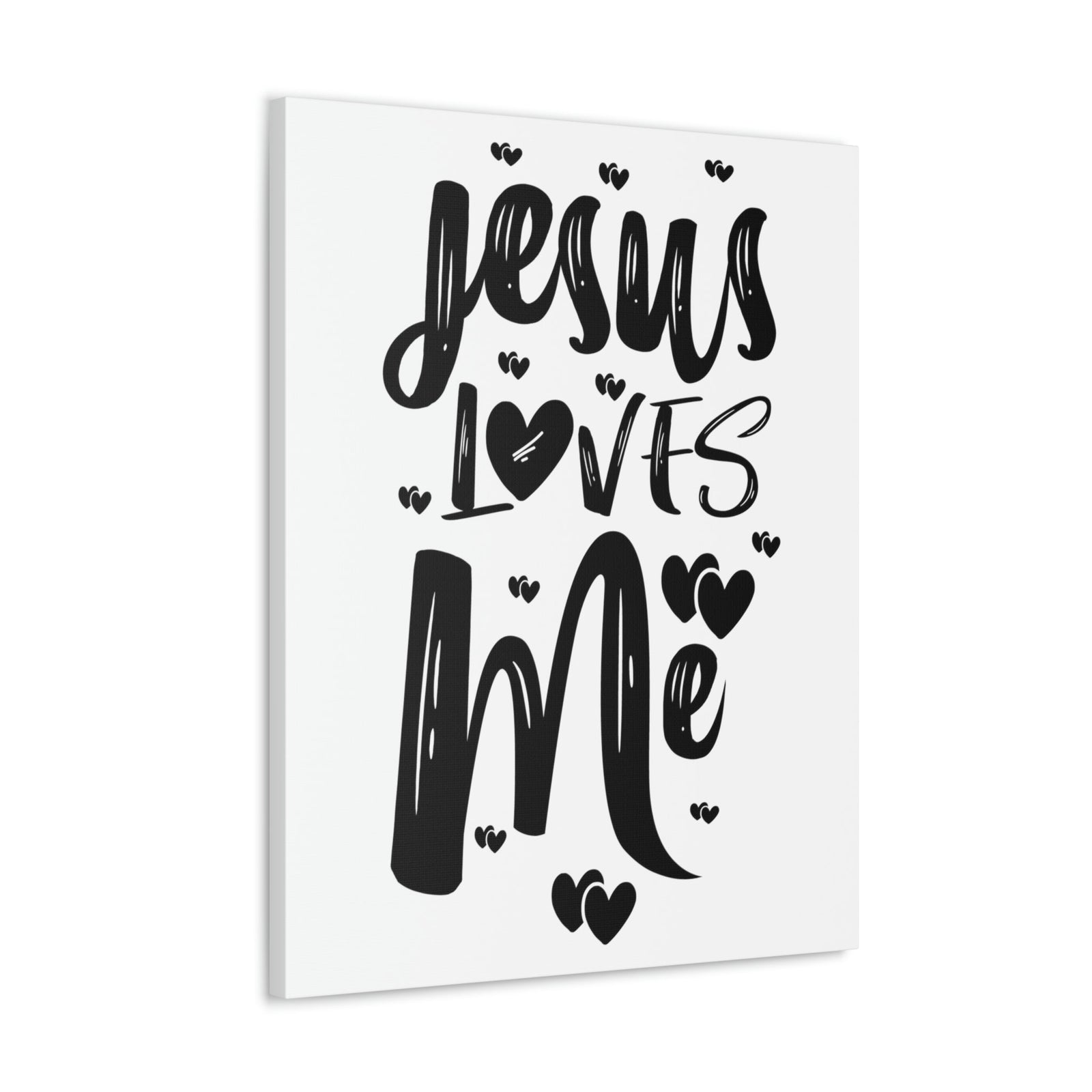 Scripture Walls Jesus Loves Me Ephesians 2:4 Hearts Christian Wall Art Print Ready to Hang Unframed-Express Your Love Gifts