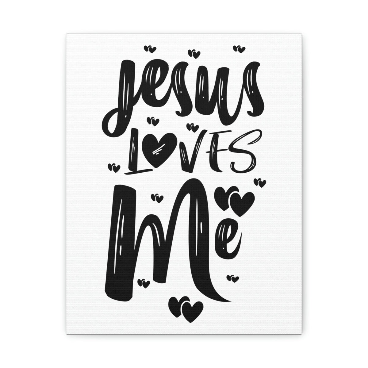 Scripture Walls Jesus Loves Me Ephesians 2:4 Hearts Christian Wall Art Print Ready to Hang Unframed-Express Your Love Gifts