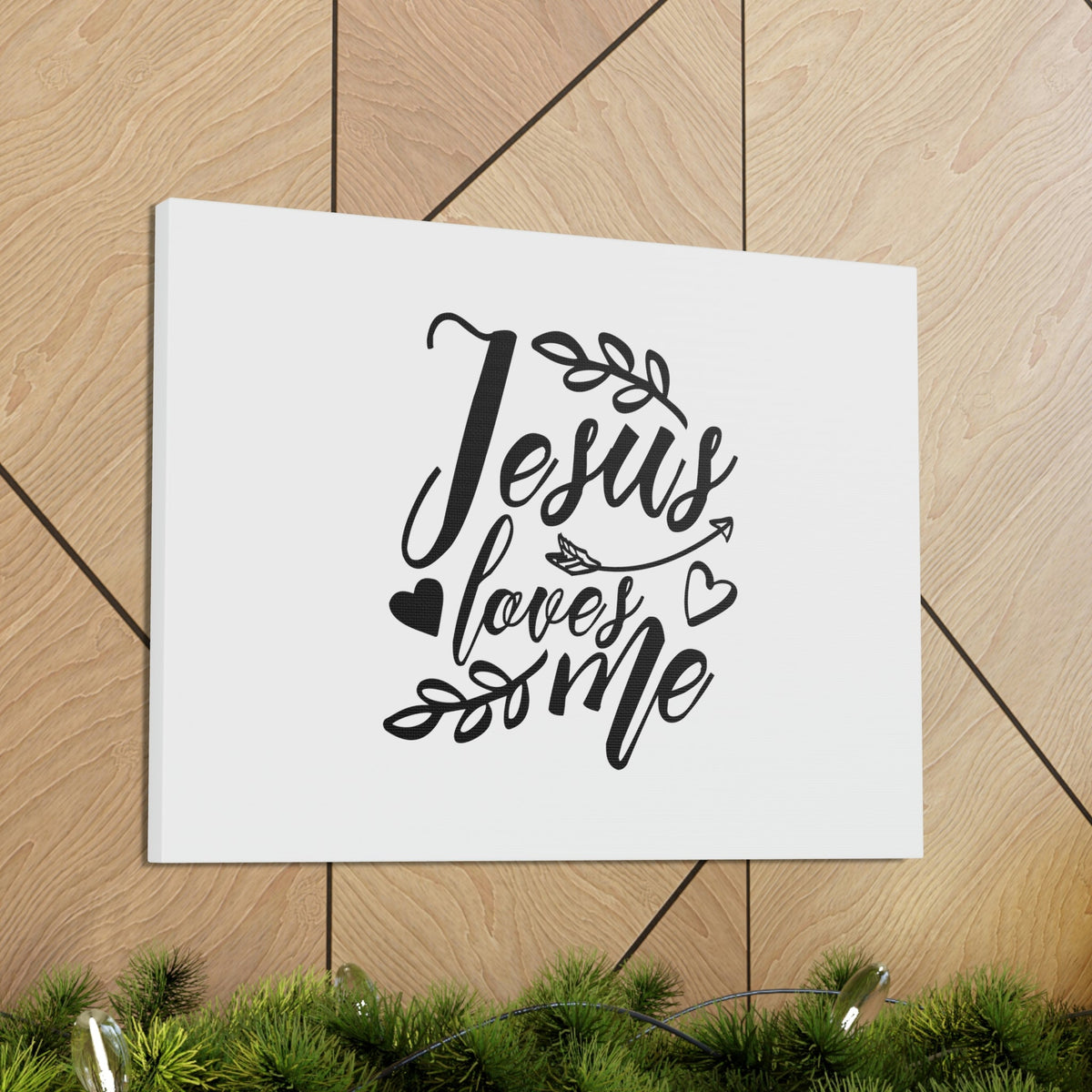 Scripture Walls Jesus Loves Me John 13:14 Branches Christian Wall Art Bible Verse Print Ready to Hang Unframed-Express Your Love Gifts
