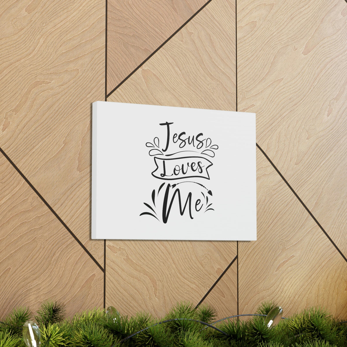 Scripture Walls Jesus Loves Me Romans 5:8 Branches Christian Wall Art Bible Verse Print Ready to Hang Unframed-Express Your Love Gifts