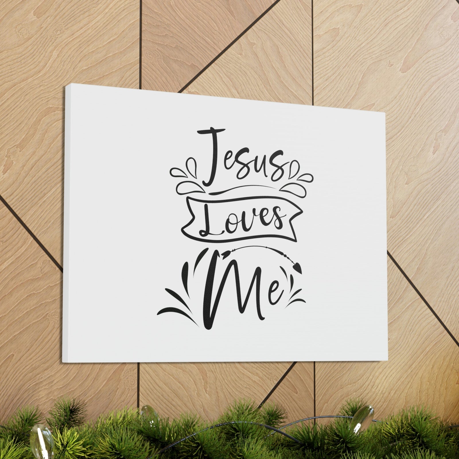 Scripture Walls Jesus Loves Me Romans 5:8 Branches Christian Wall Art Bible Verse Print Ready to Hang Unframed-Express Your Love Gifts