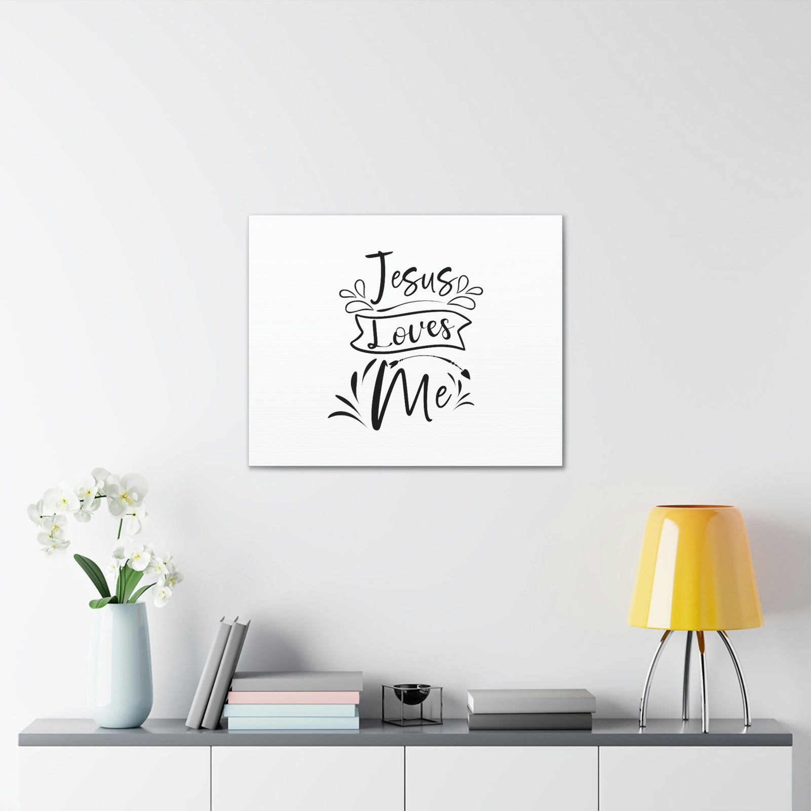 Scripture Walls Jesus Loves Me Romans 5:8 Branches Christian Wall Art Bible Verse Print Ready to Hang Unframed-Express Your Love Gifts