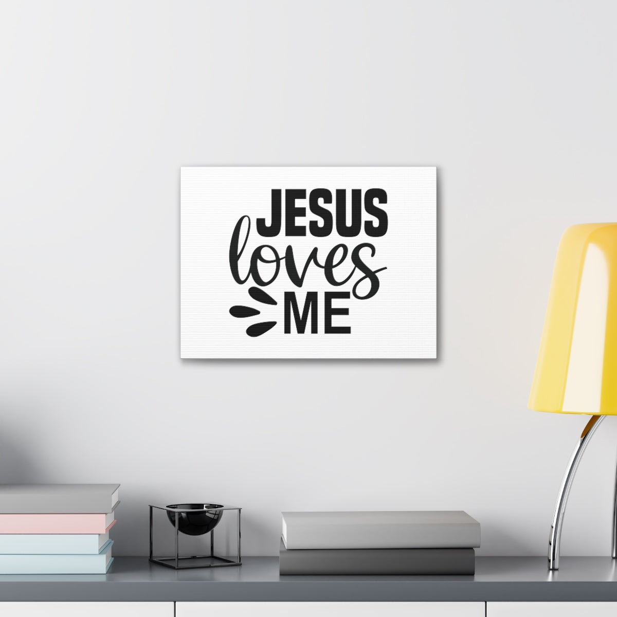Scripture Walls Jesus Loves Me ROMANS 5:8 Christian Wall Art Bible Verse Print Ready to Hang Unframed-Express Your Love Gifts