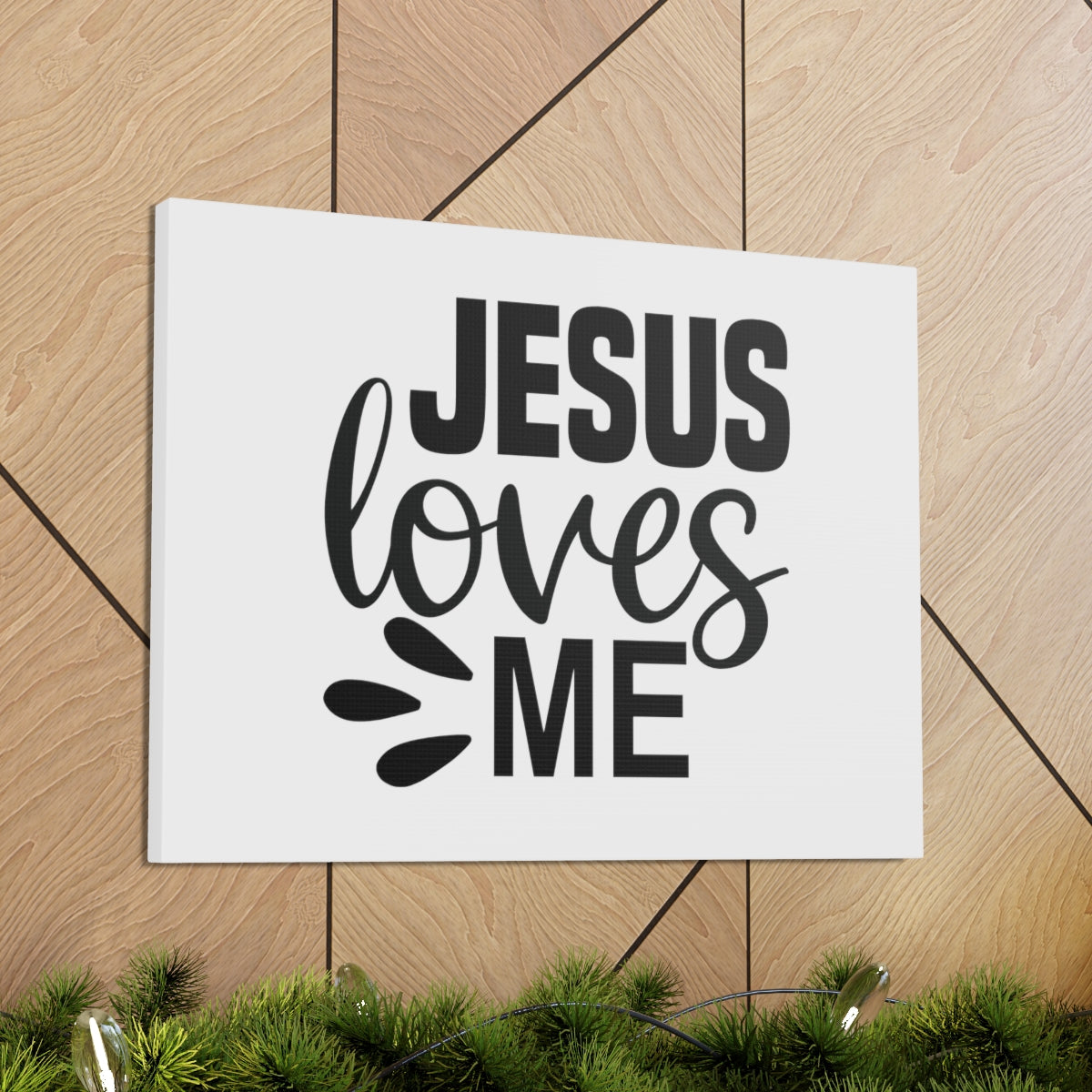 Scripture Walls Jesus Loves Me ROMANS 5:8 Christian Wall Art Bible Verse Print Ready to Hang Unframed-Express Your Love Gifts