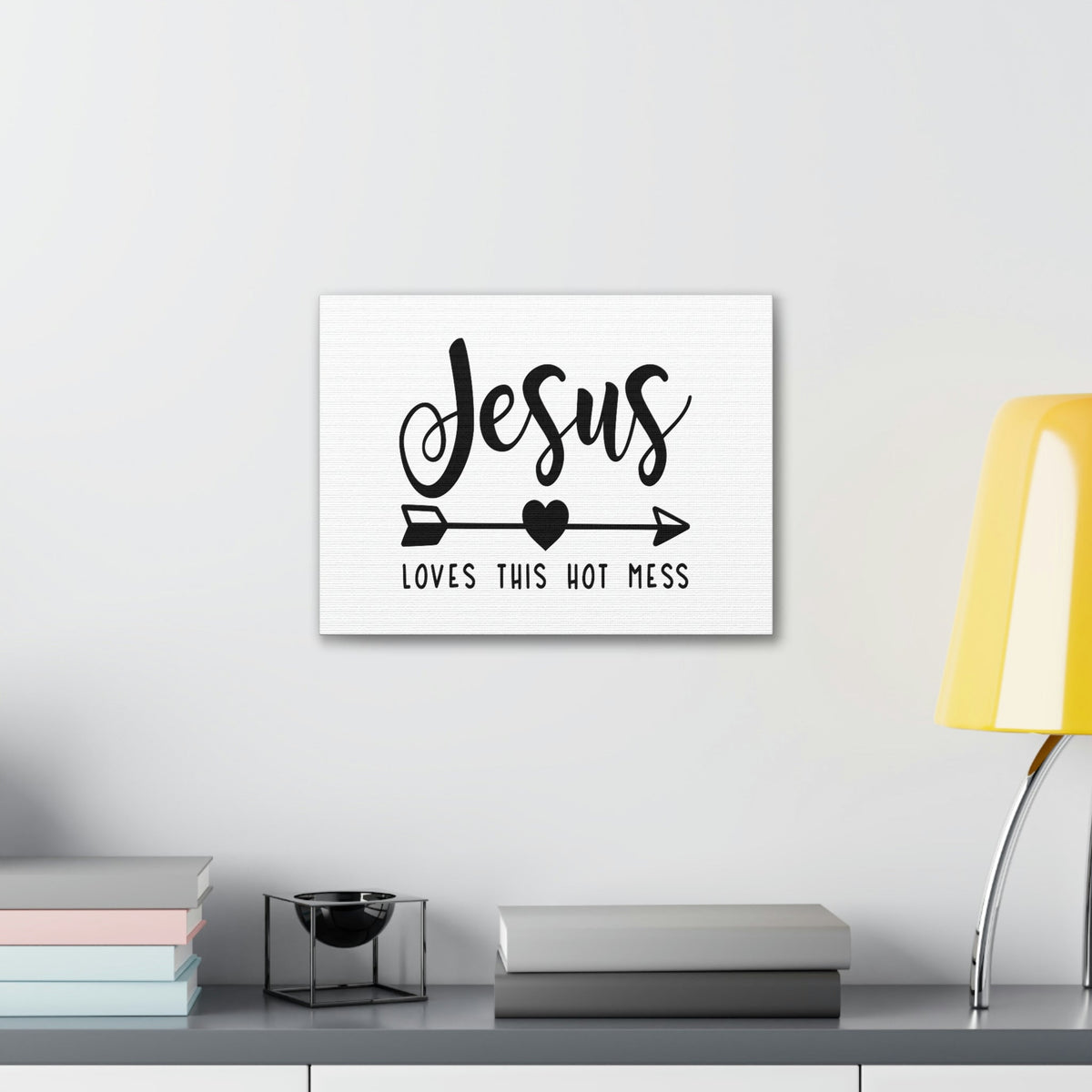 Scripture Walls Jesus Loves This Hot Mess John 15:9 Christian Wall Art Print Ready to Hang Unframed-Express Your Love Gifts