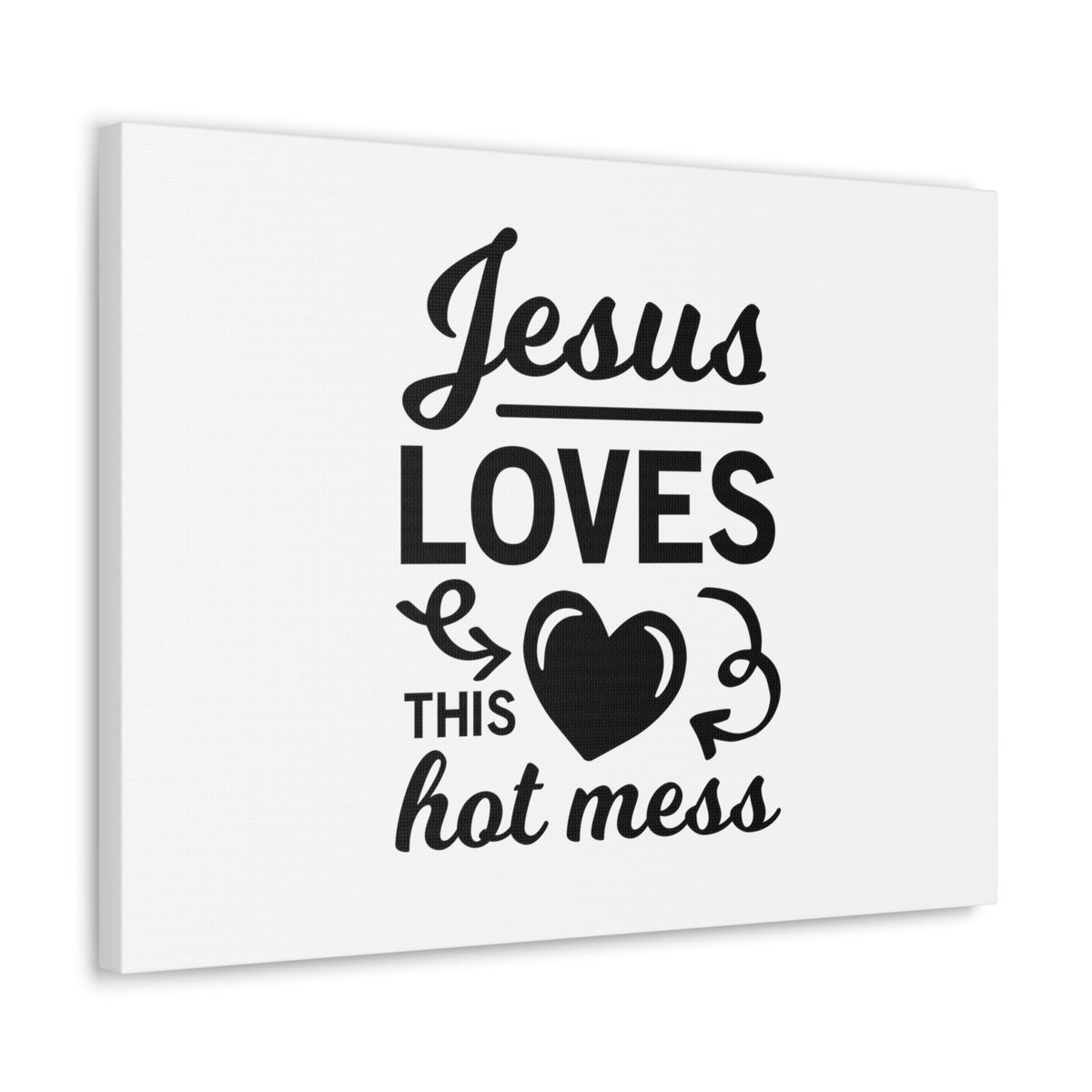 Scripture Walls Jesus Loves This Hot Mess John 3:16 Christian Wall Art Bible Verse Print Ready to Hang Unframed-Express Your Love Gifts