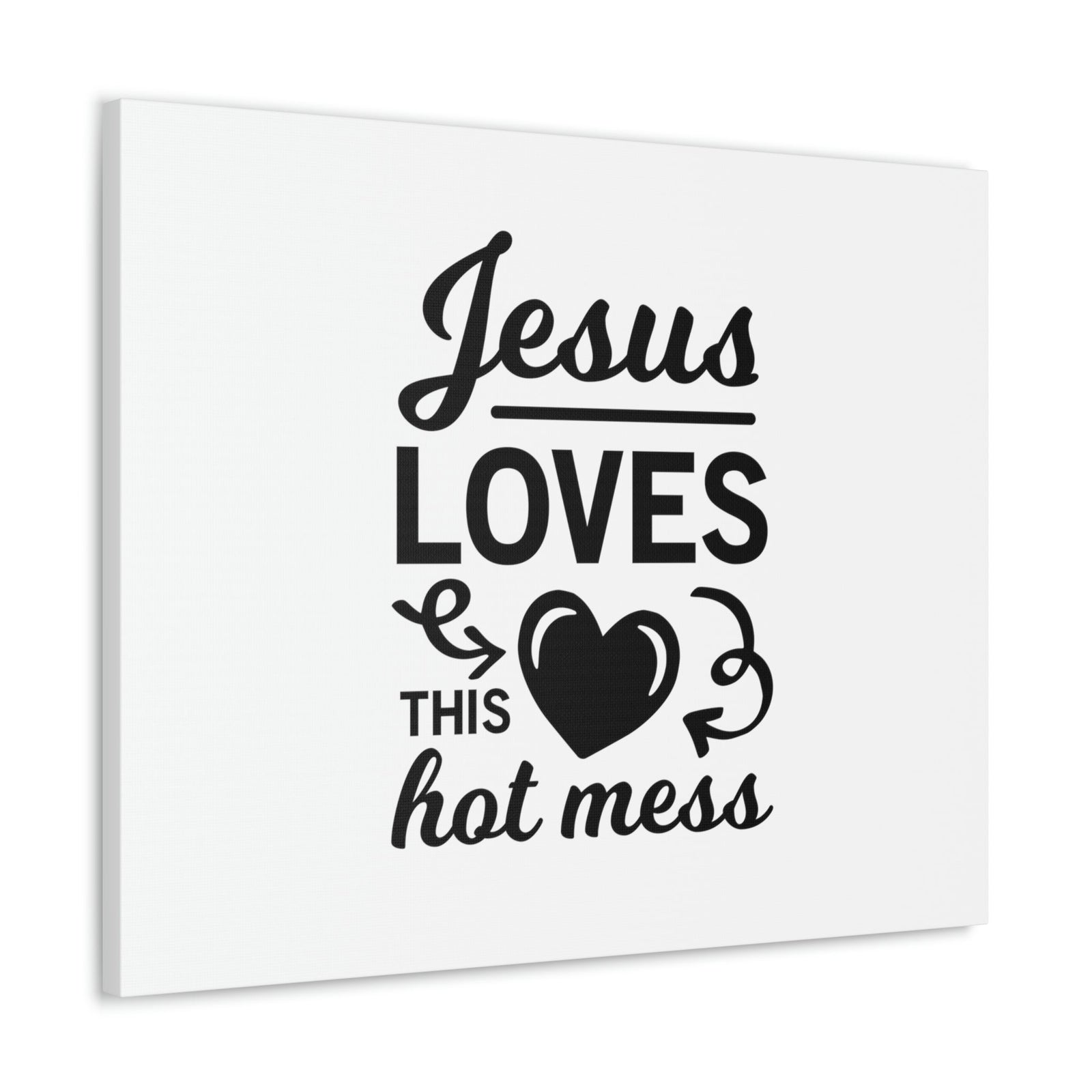 Scripture Walls Jesus Loves This Hot Mess John 3:16 Christian Wall Art Bible Verse Print Ready to Hang Unframed-Express Your Love Gifts