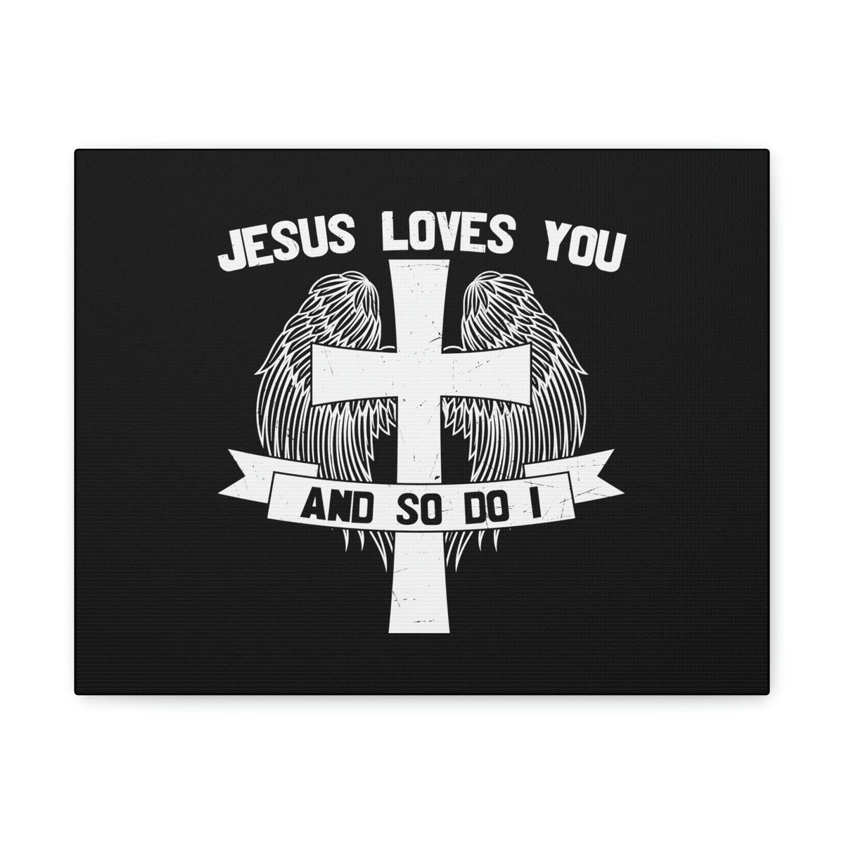 Scripture Walls Jesus Loves You 1 John 3:16 Cross Wings Christian Wall Art Bible Verse Print Ready to Hang Unframed-Express Your Love Gifts