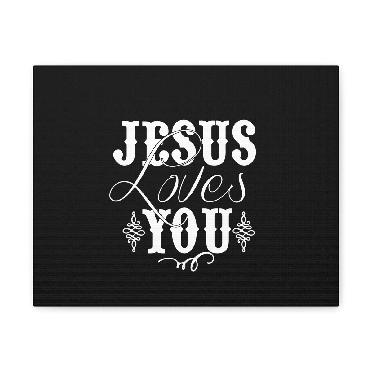 Scripture Walls Jesus Loves You John 15:9 Black Christian Wall Art Bible Verse Print Ready to Hang Unframed-Express Your Love Gifts