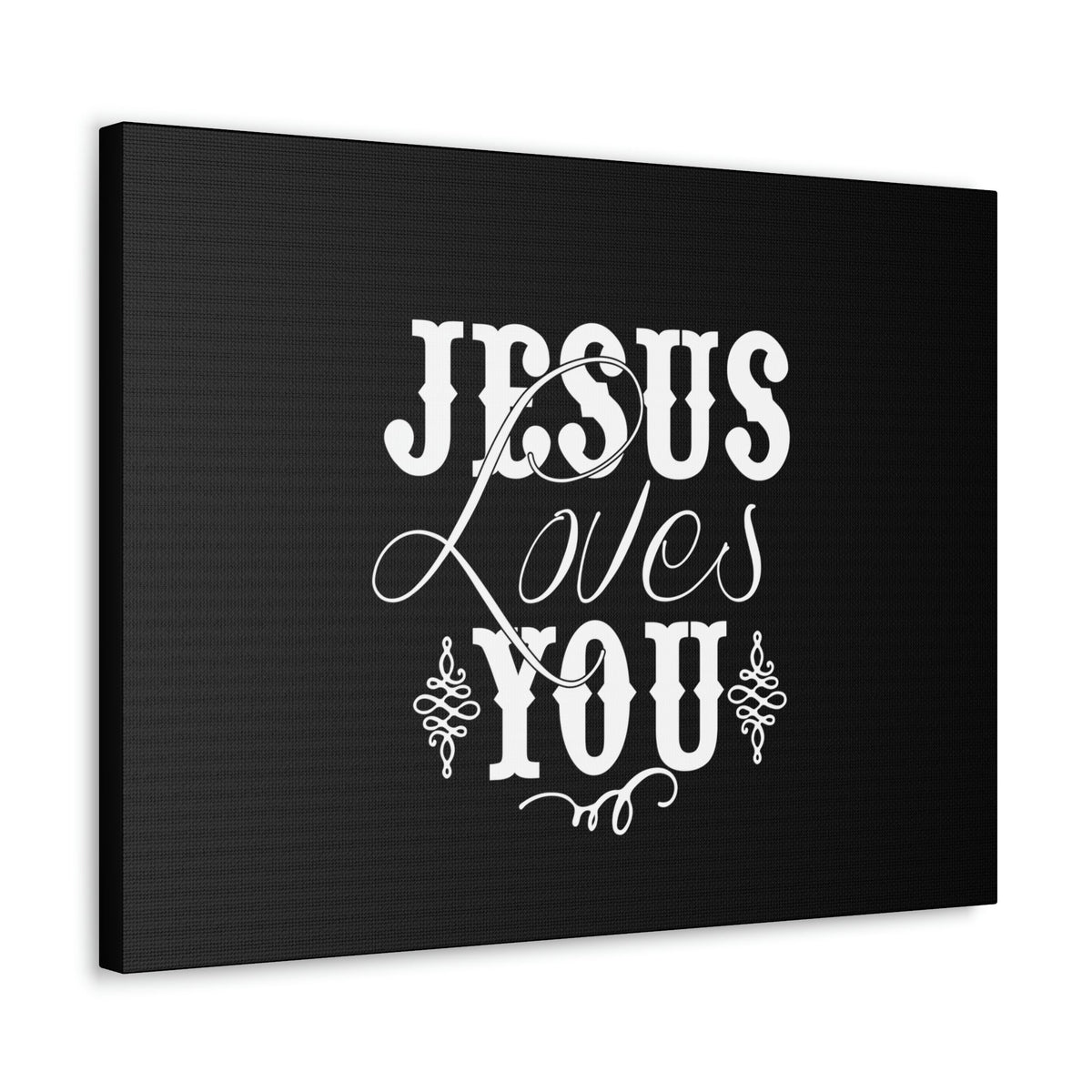 Scripture Walls Jesus Loves You John 15:9 Black Christian Wall Art Bible Verse Print Ready to Hang Unframed-Express Your Love Gifts