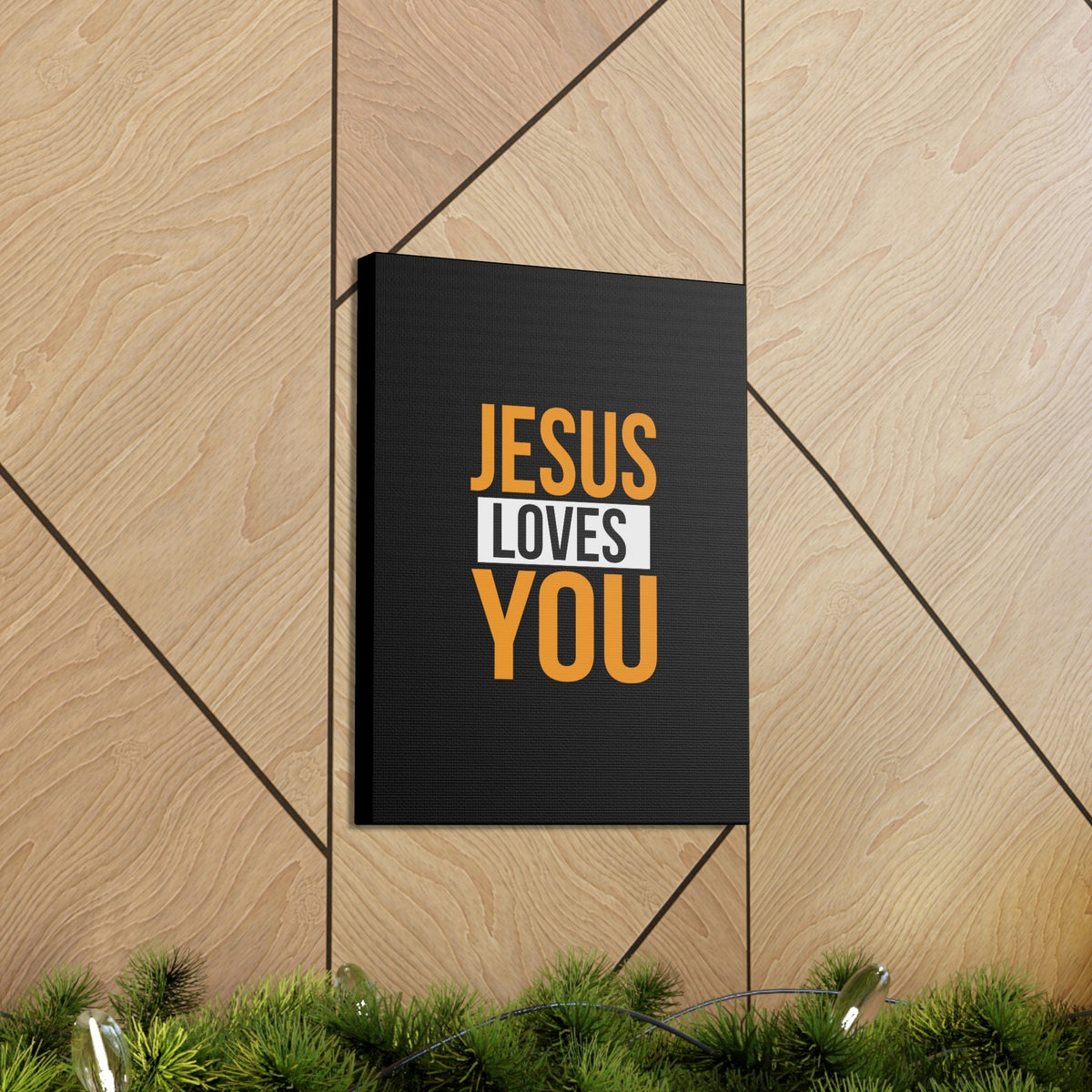 Scripture Walls Jesus Loves You John 3:16 Orange Christian Wall Art Bible Verse Print Ready to Hang Unframed-Express Your Love Gifts