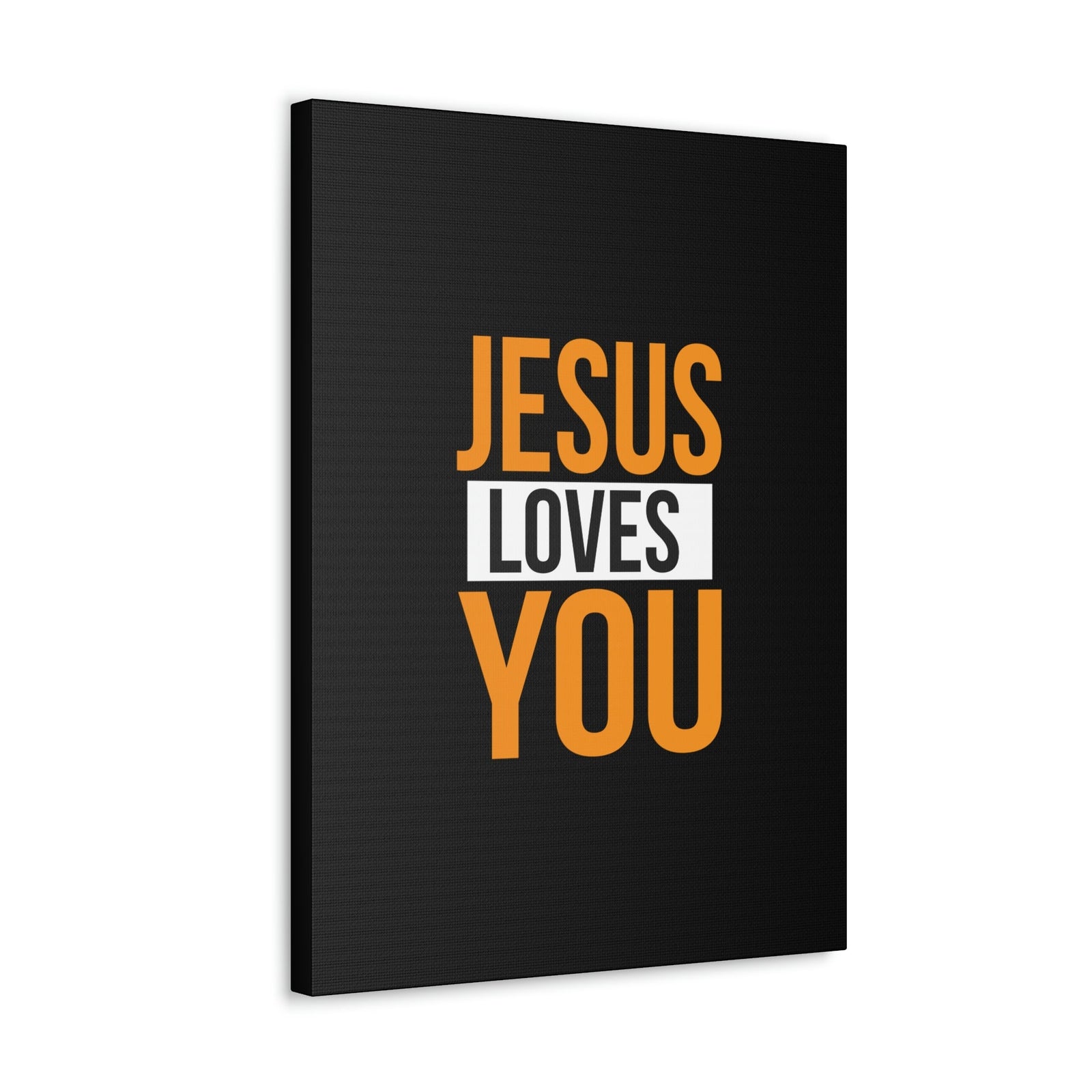 Scripture Walls Jesus Loves You John 3:16 Orange Christian Wall Art Bible Verse Print Ready to Hang Unframed-Express Your Love Gifts
