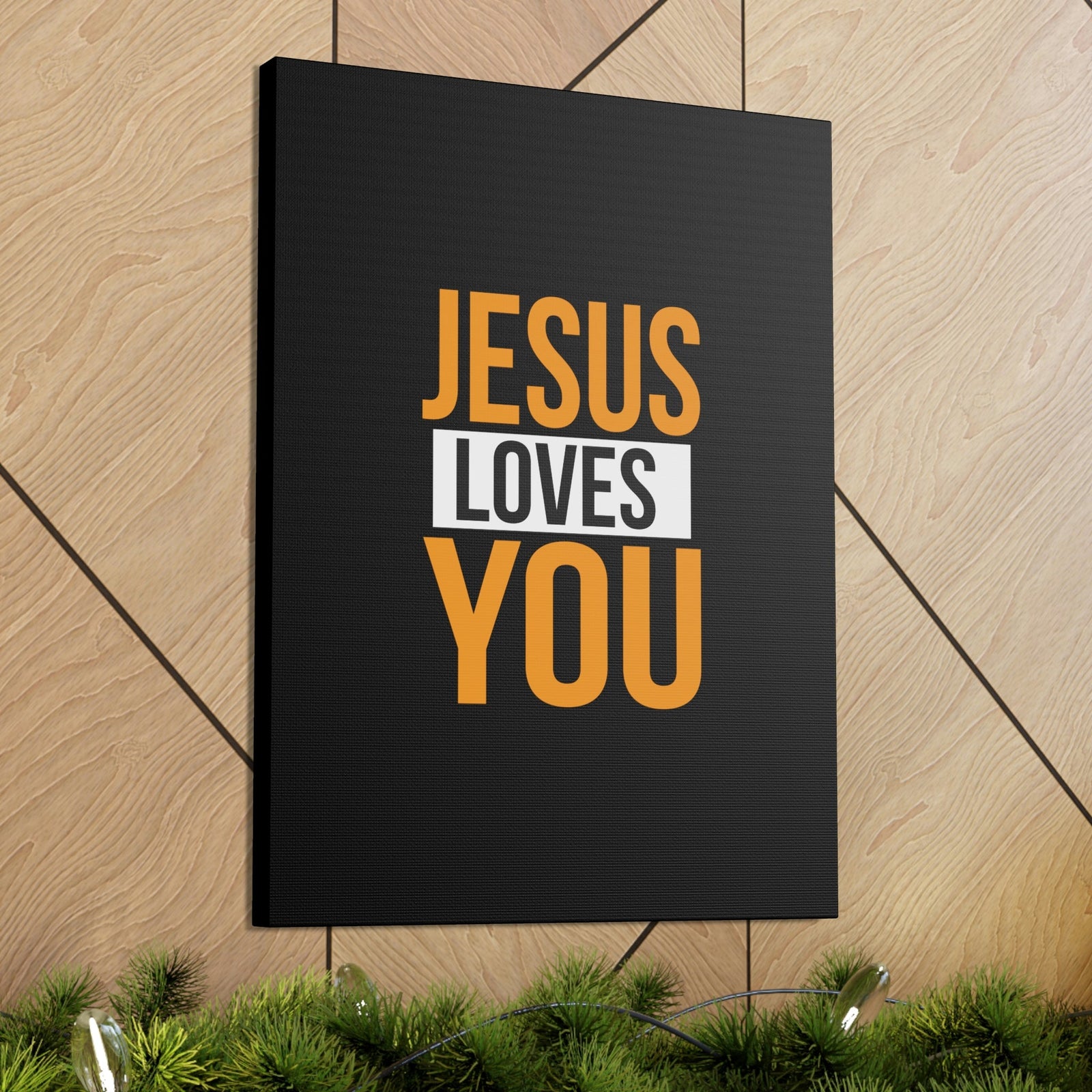 Scripture Walls Jesus Loves You John 3:16 Orange Christian Wall Art Bible Verse Print Ready to Hang Unframed-Express Your Love Gifts