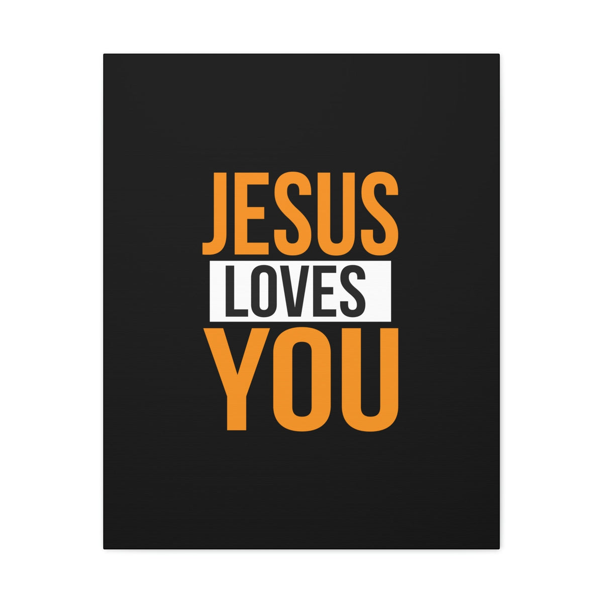 Scripture Walls Jesus Loves You John 3:16 Orange Christian Wall Art Bible Verse Print Ready to Hang Unframed-Express Your Love Gifts