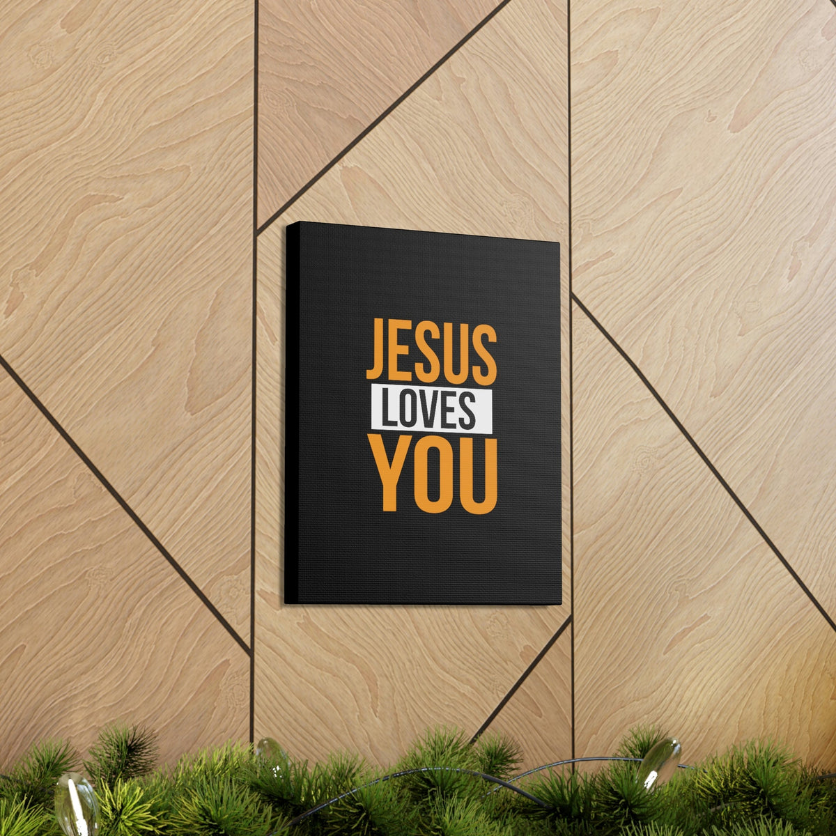 Scripture Walls Jesus Loves You John 3:16 Orange Christian Wall Art Bible Verse Print Ready to Hang Unframed-Express Your Love Gifts