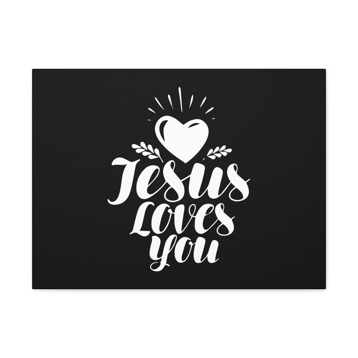 Scripture Walls Jesus Loves You John 3:16 White Heart Christian Wall Art Bible Verse Print Ready to Hang Unframed-Express Your Love Gifts