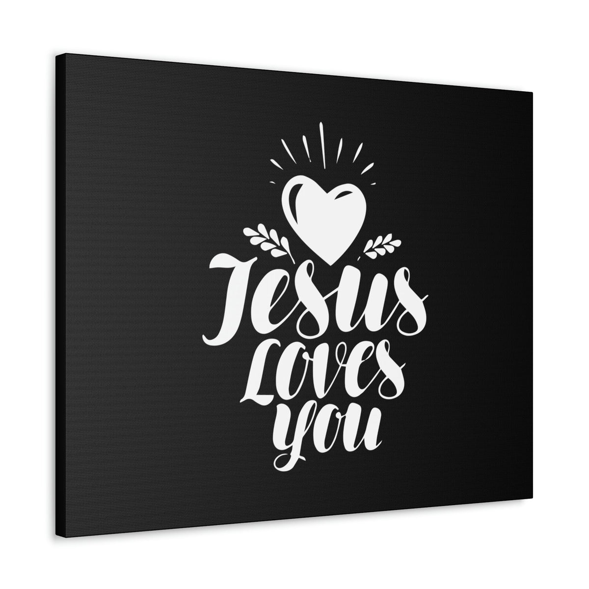 Scripture Walls Jesus Loves You John 3:16 White Heart Christian Wall Art Bible Verse Print Ready to Hang Unframed-Express Your Love Gifts
