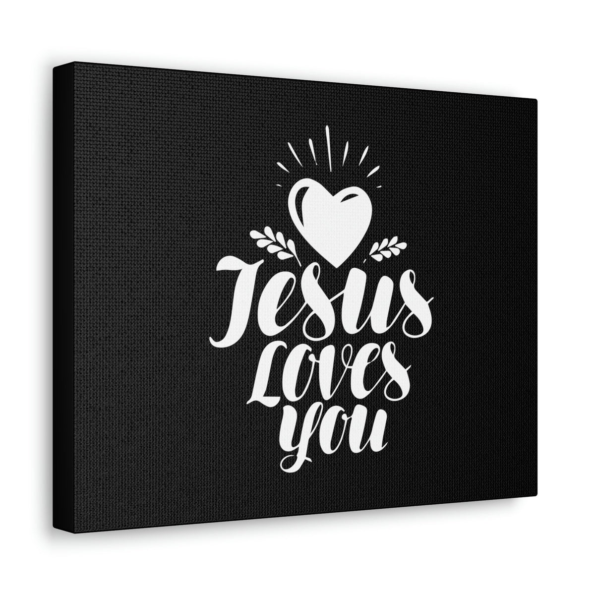 Scripture Walls Jesus Loves You John 3:16 White Heart Christian Wall Art Bible Verse Print Ready to Hang Unframed-Express Your Love Gifts