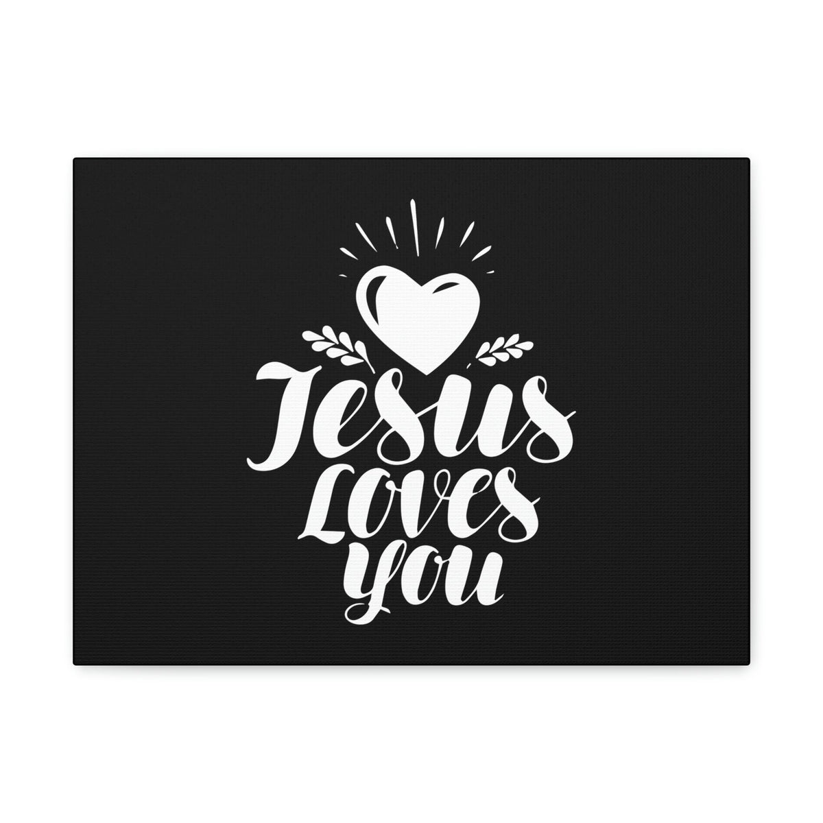 Scripture Walls Jesus Loves You John 3:16 White Heart Christian Wall Art Bible Verse Print Ready to Hang Unframed-Express Your Love Gifts
