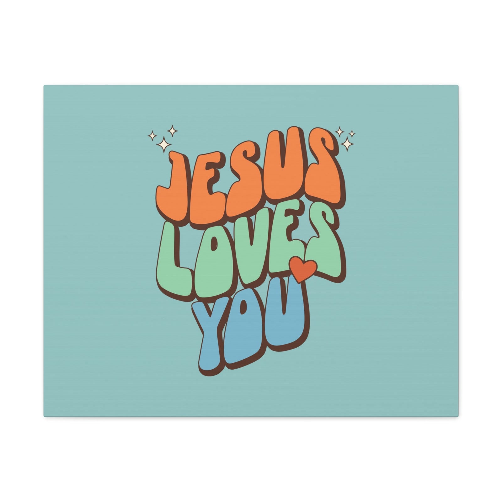 Scripture Walls Jesus Loves You Sky Blue John 15:9 Bible Canvas Christian Wall Art Ready to Hang Unframed-Express Your Love Gifts