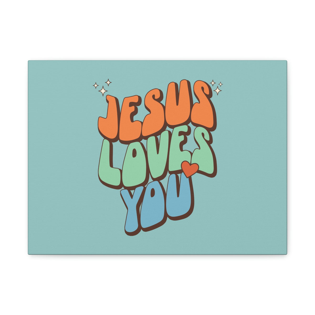 Scripture Walls Jesus Loves You Sky Blue John 15:9 Bible Canvas Christian Wall Art Ready to Hang Unframed-Express Your Love Gifts