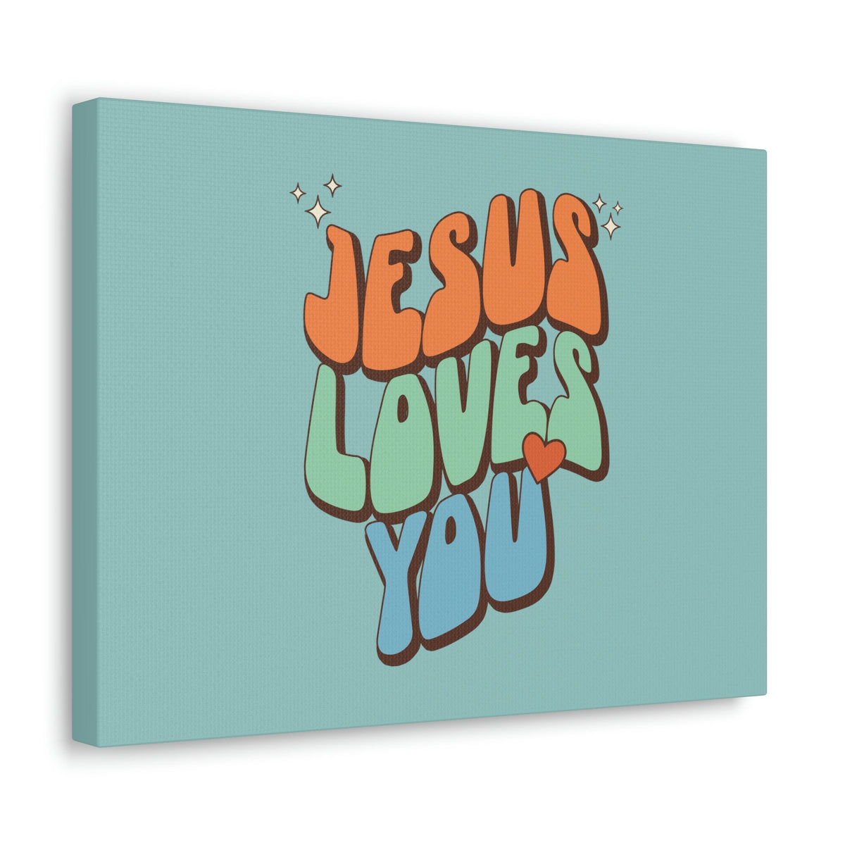 Scripture Walls Jesus Loves You Sky Blue John 15:9 Bible Canvas Christian Wall Art Ready to Hang Unframed-Express Your Love Gifts
