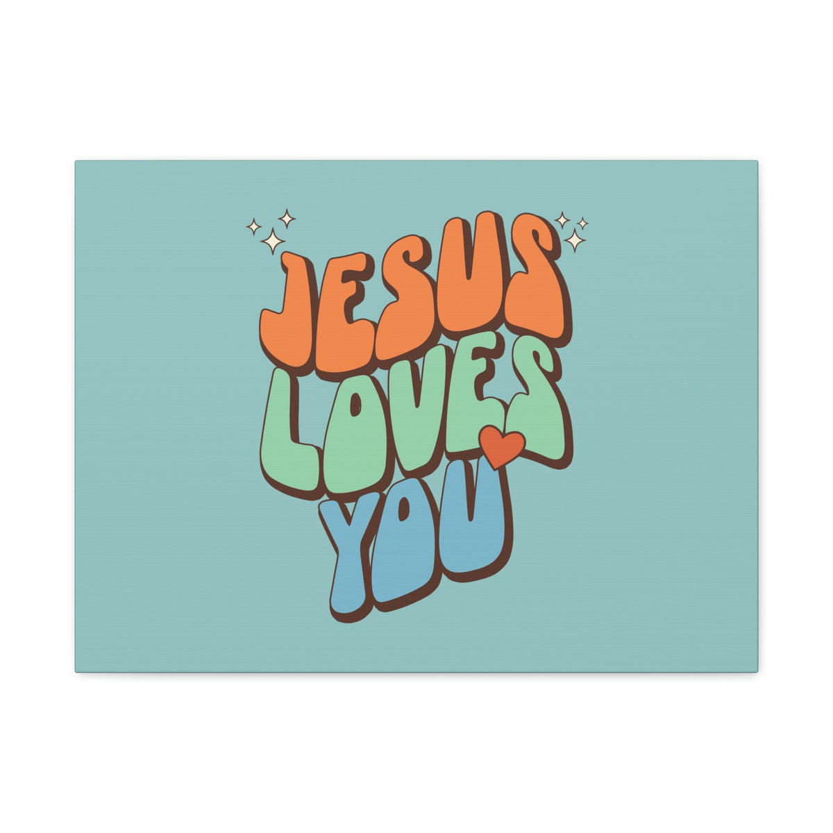 Scripture Walls Jesus Loves You Sky Blue John 15:9 Bible Canvas Christian Wall Art Ready to Hang Unframed-Express Your Love Gifts