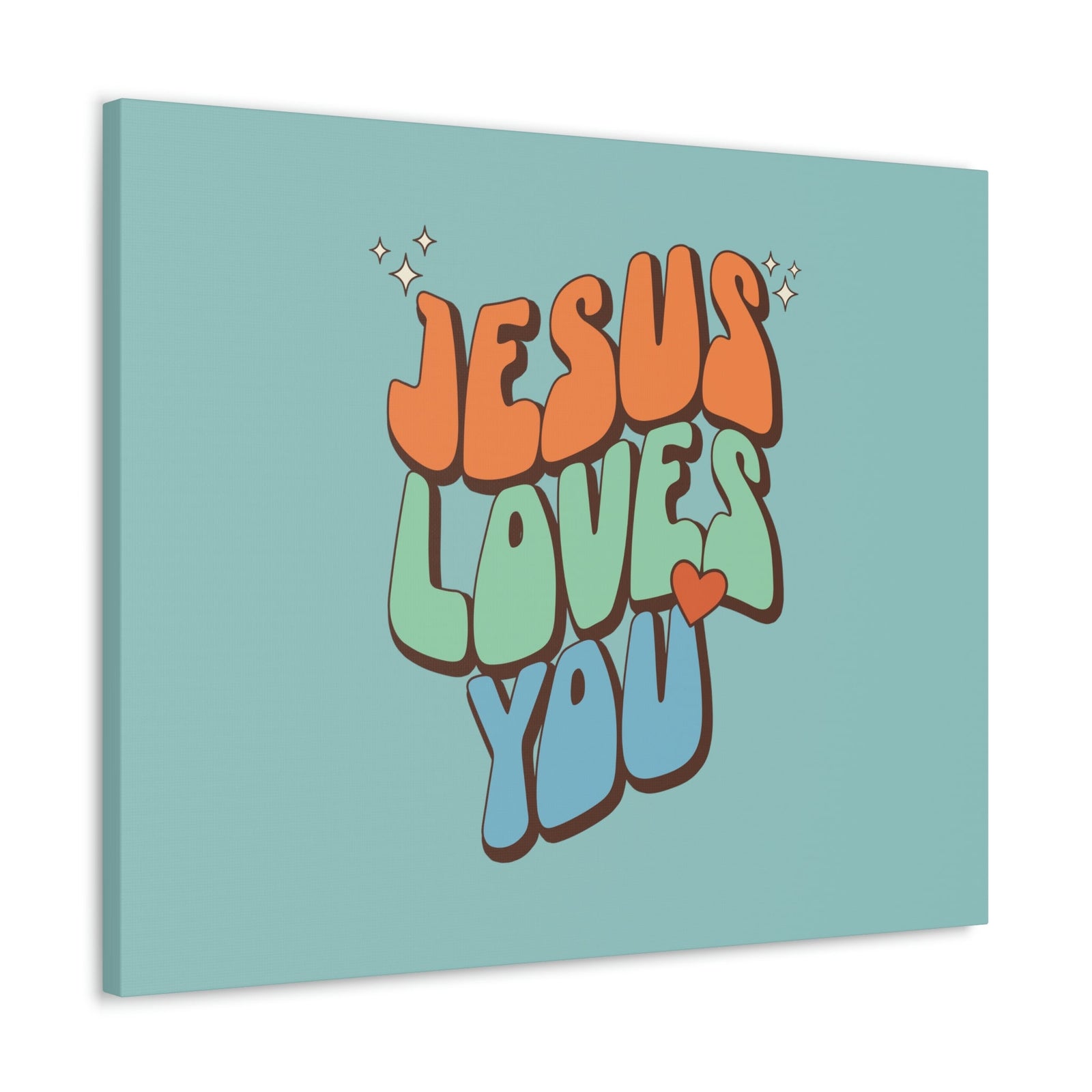 Scripture Walls Jesus Loves You Sky Blue John 15:9 Bible Canvas Christian Wall Art Ready to Hang Unframed-Express Your Love Gifts