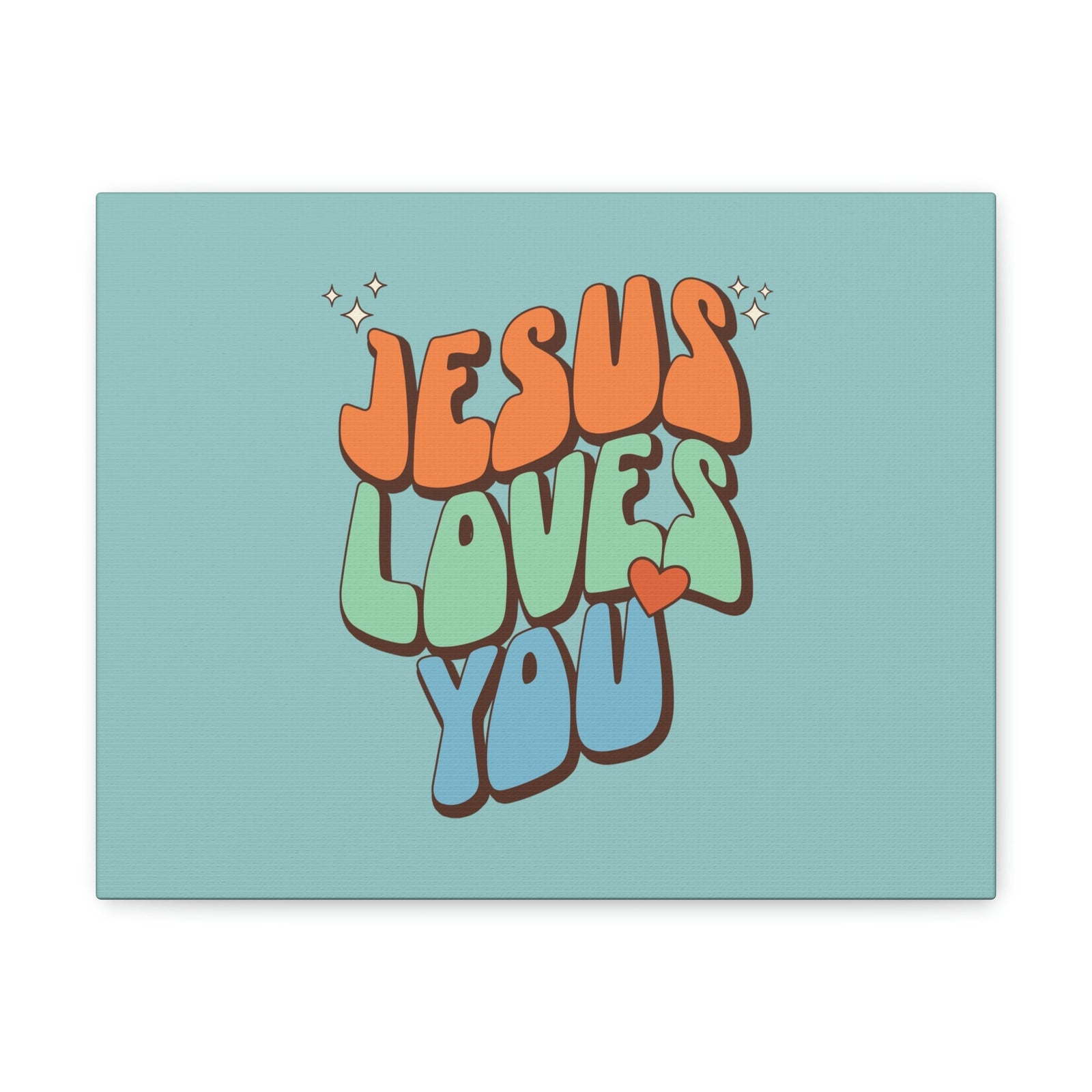 Scripture Walls Jesus Loves You Sky Blue John 15:9 Bible Canvas Christian Wall Art Ready to Hang Unframed-Express Your Love Gifts