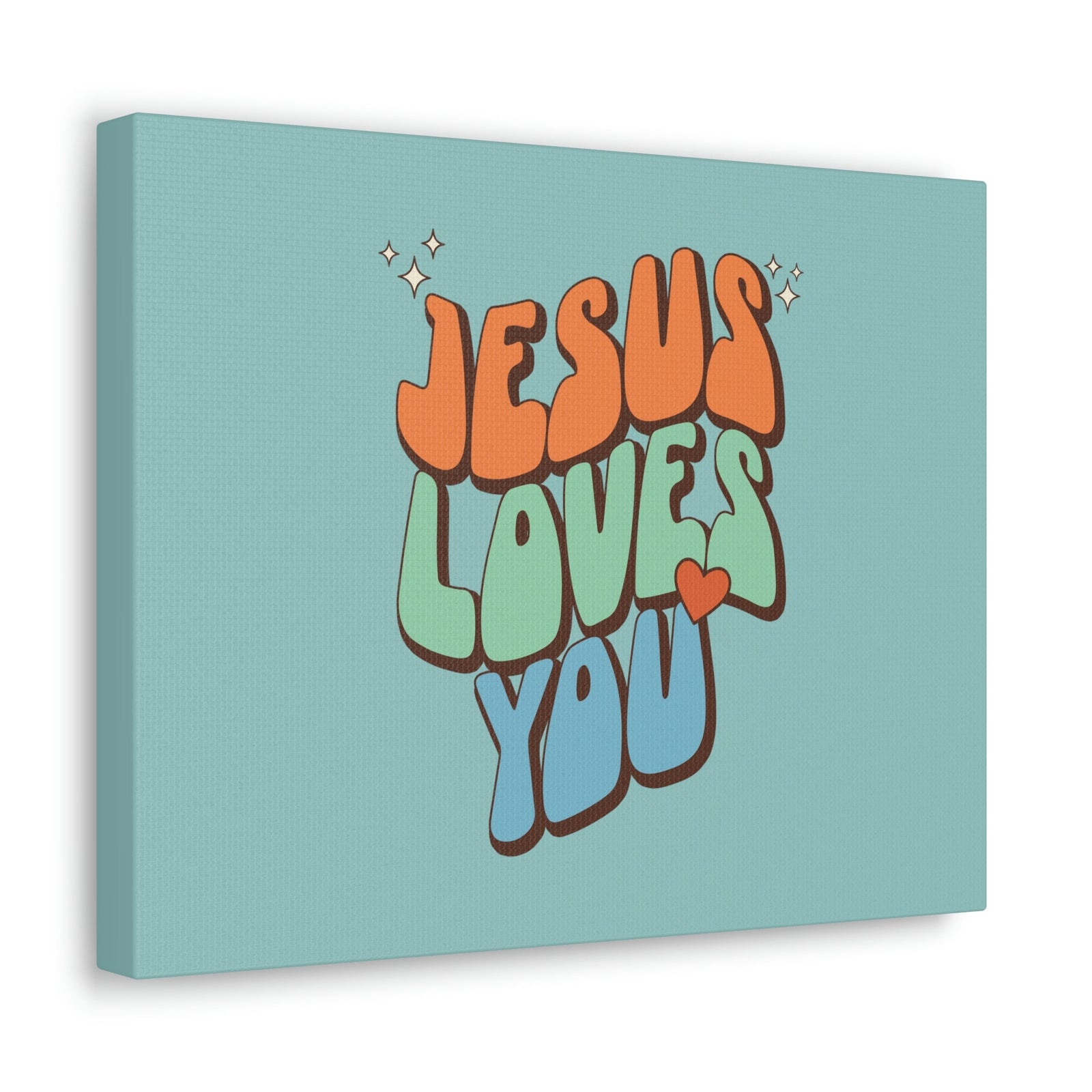 Scripture Walls Jesus Loves You Sky Blue John 15:9 Bible Canvas Christian Wall Art Ready to Hang Unframed-Express Your Love Gifts